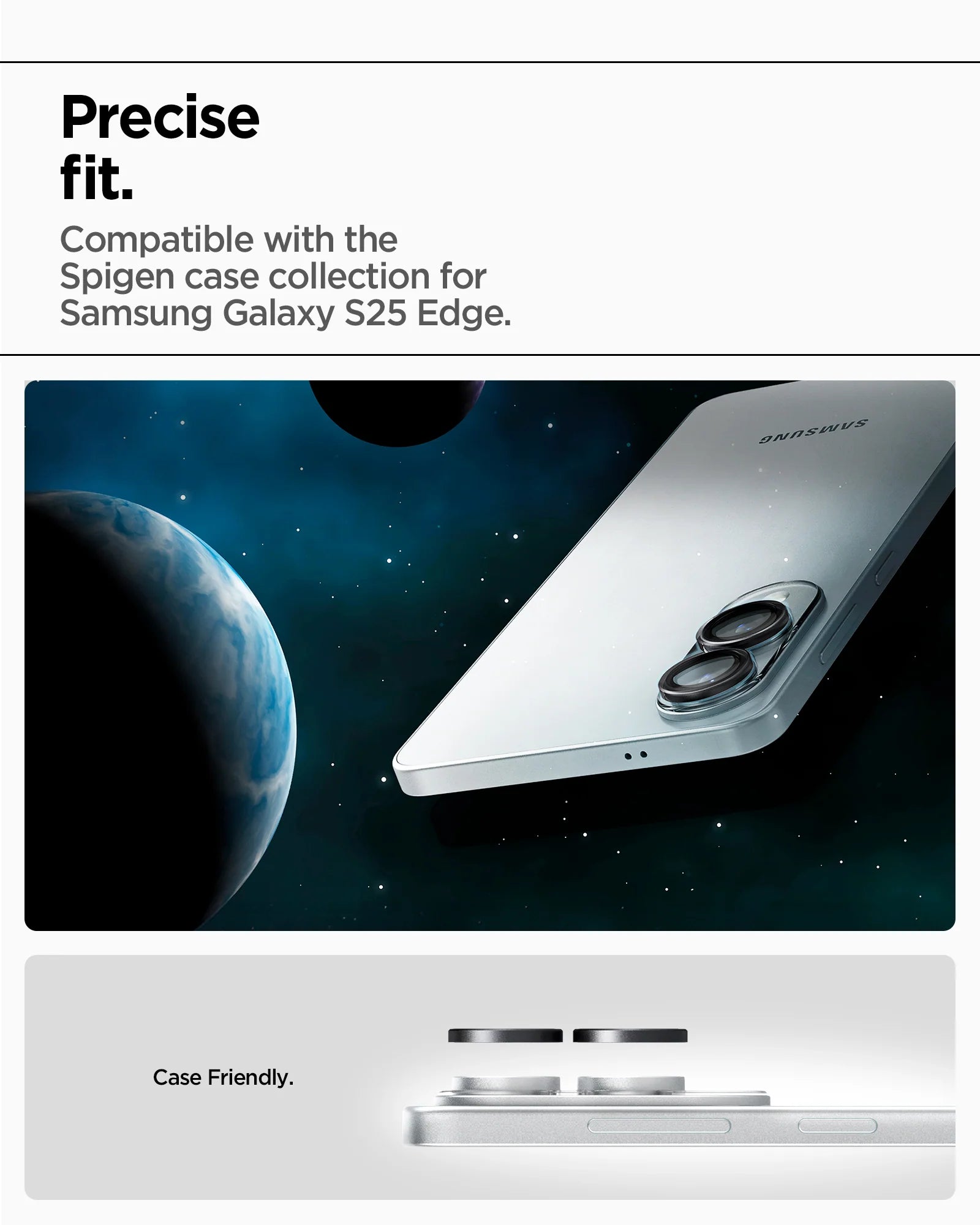 Protector de Cámaras Optik Pro EZ Fit - Galaxy S25 Edge