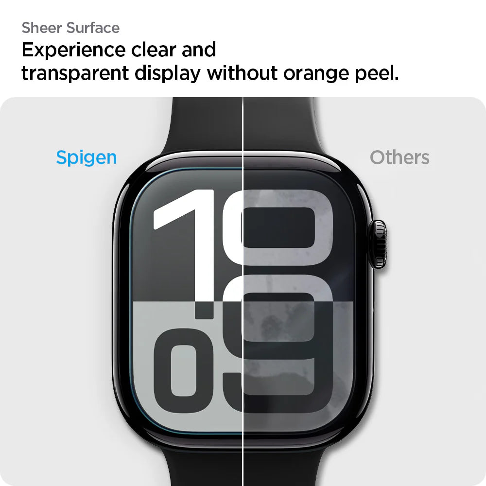 Vidrio Templado Spigen Elite Shield Ez Fit Apple Watch 10 - 46mm