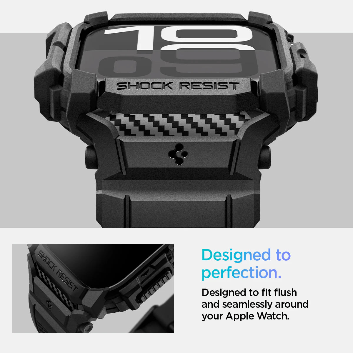 Case + Correa Spigen Rugged Armor Pro Apple Watch 10 - 46mm