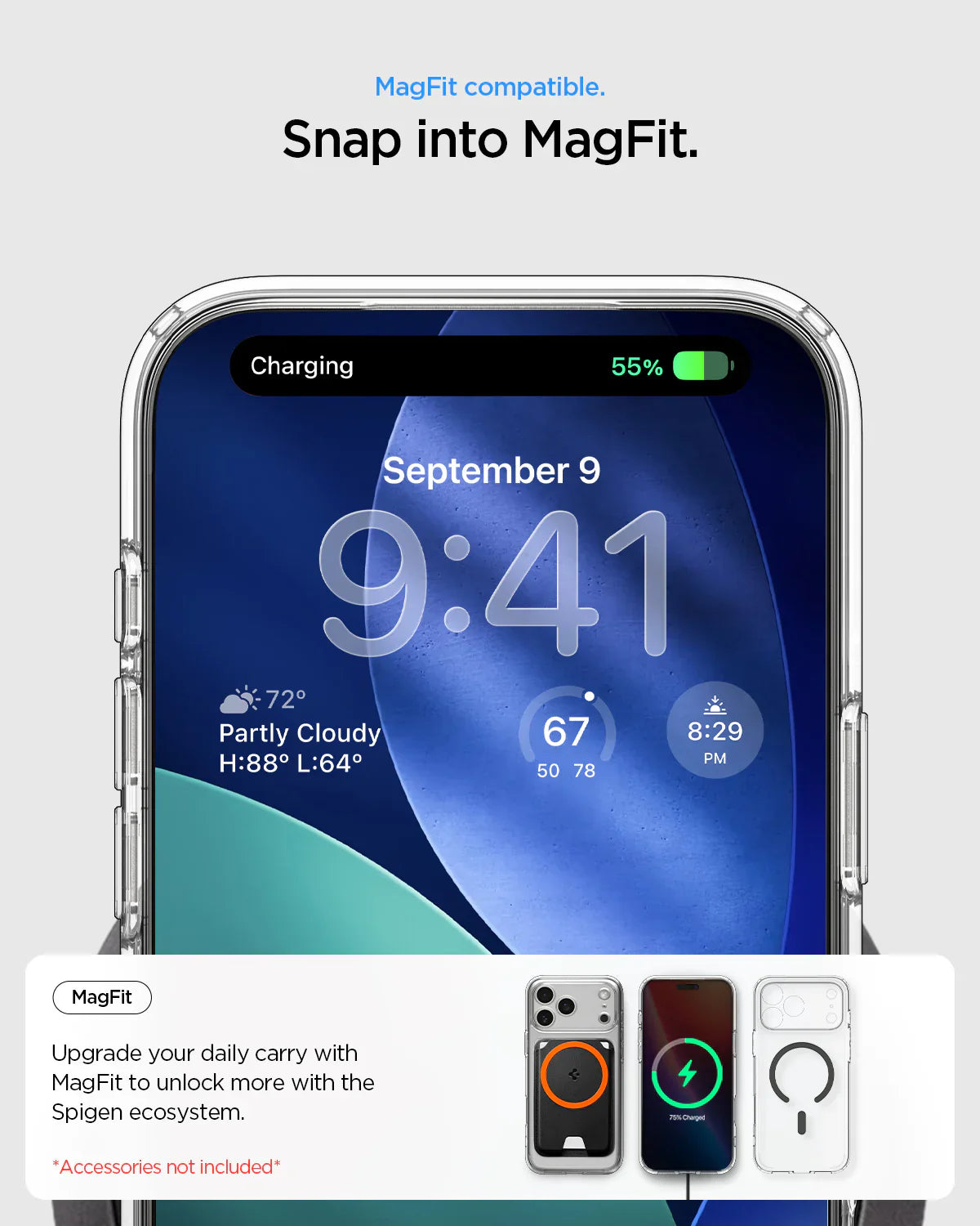 Case Spigen Crystal Hybrid Mag Fit iPhone 17 Pro (MagSafe)