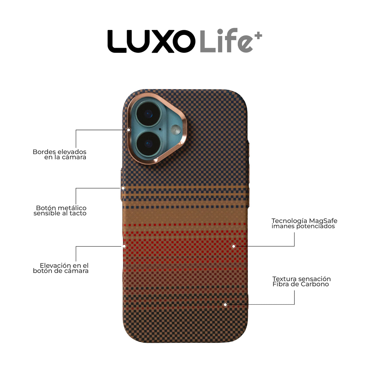 Case Luxo Life - iPhone 16 (MagSafe)
