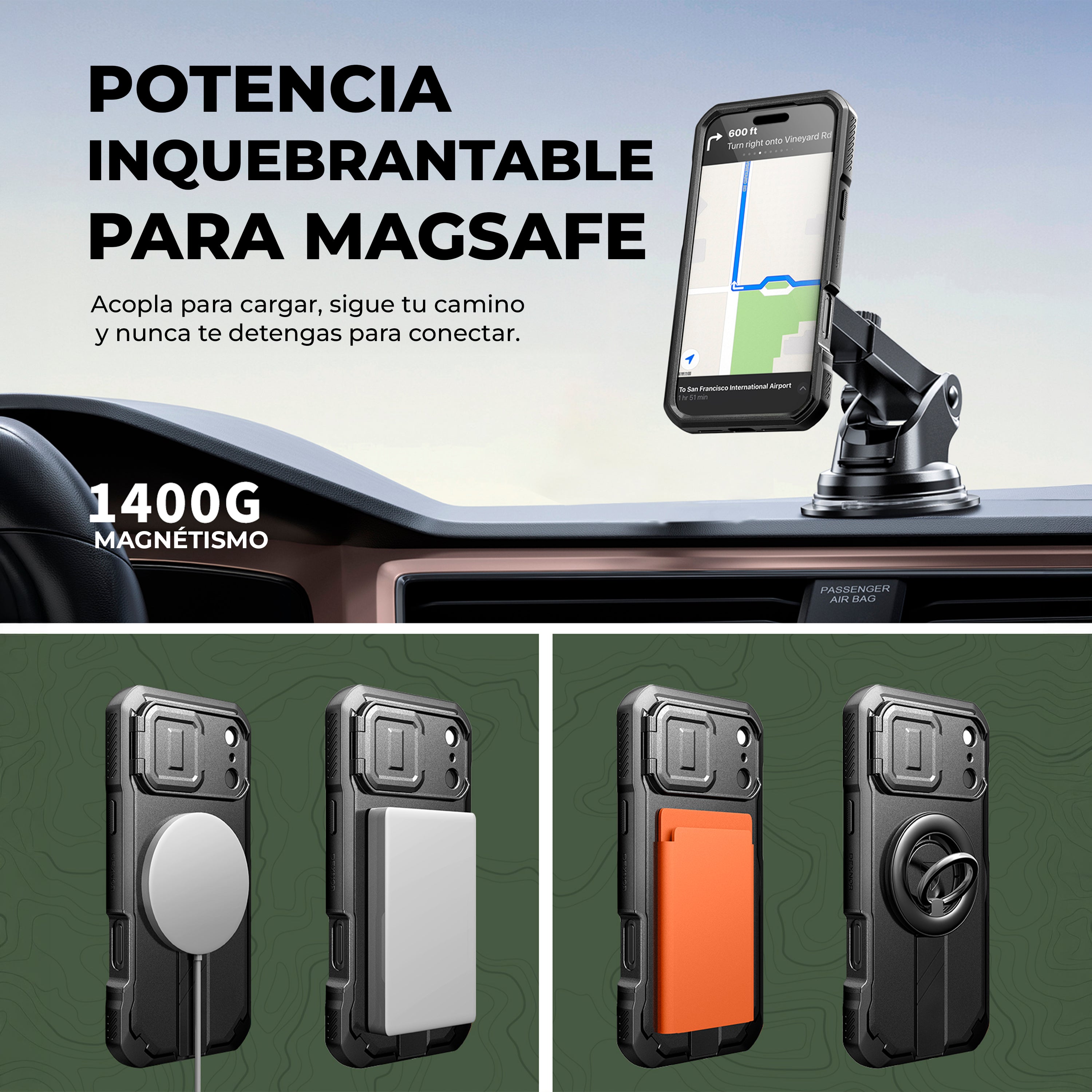 Case Dexnor Armor 360° - iPhone 17 Pro (con Mica)