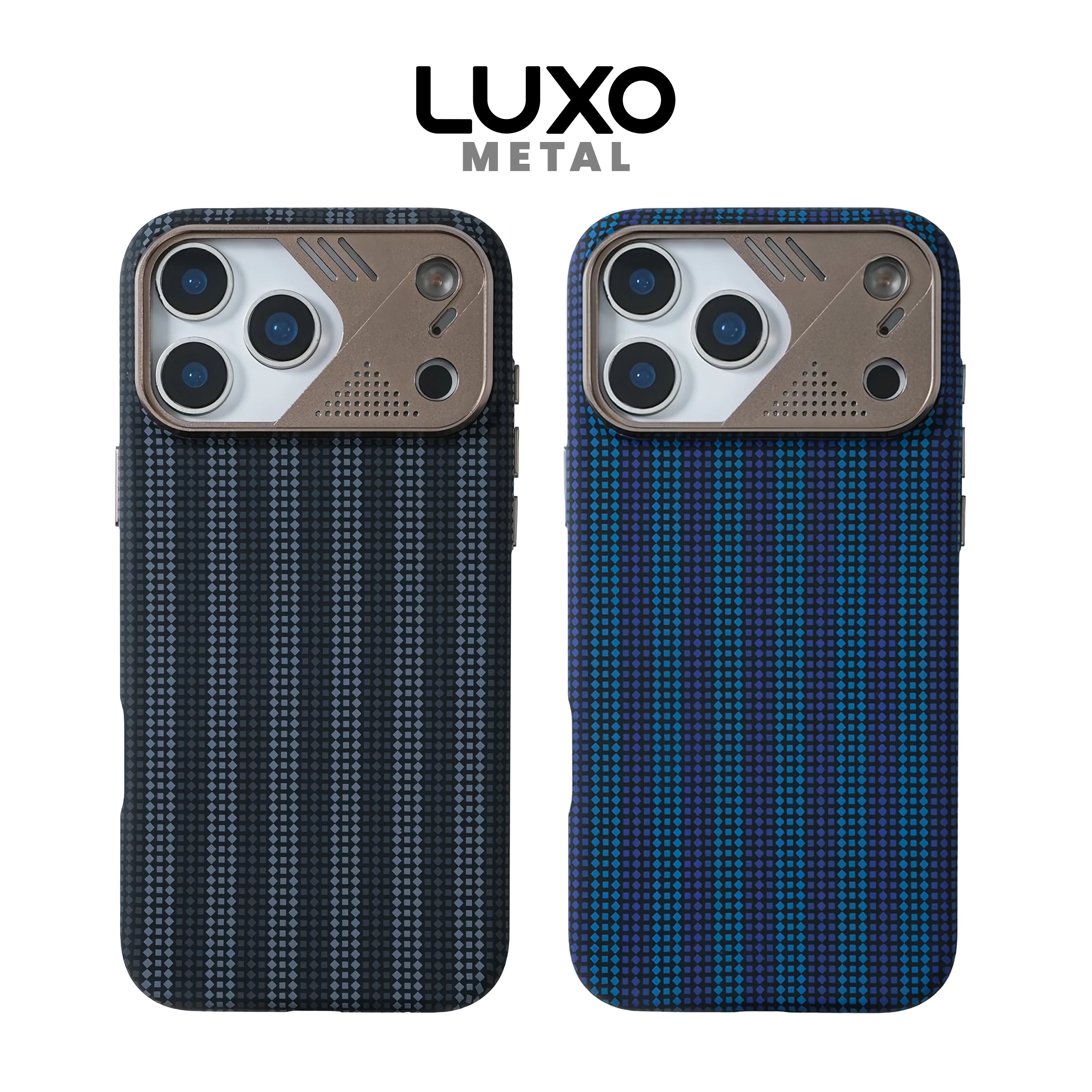 Case Delgado Luxo Metal - iPhone 17 Pro Max (Monocromo) (Magsafe)