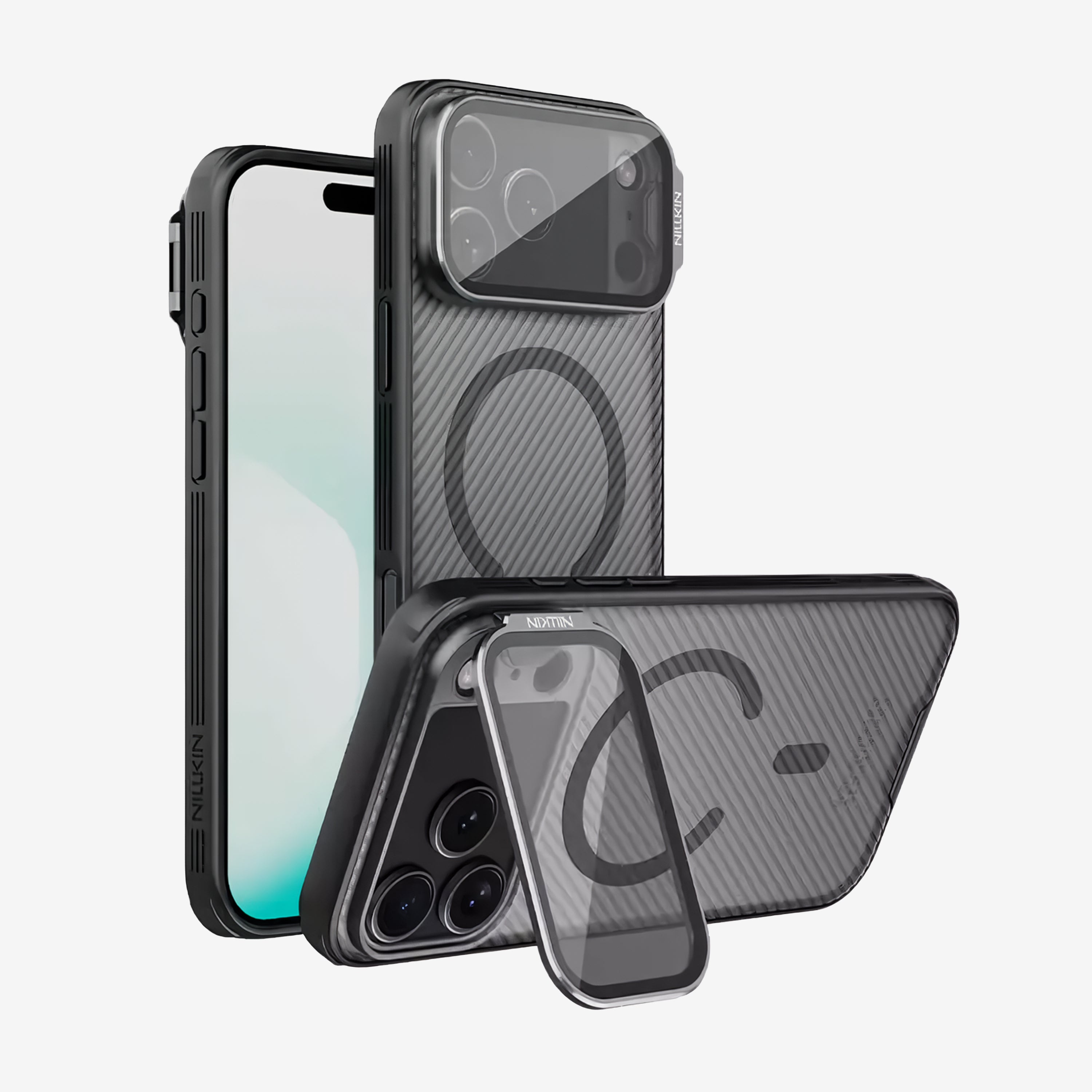 Case Nillkin CamShield Prop - iPhone 17 Pro Max ( Lente Transparente Oscuro ) (Magsafe)
