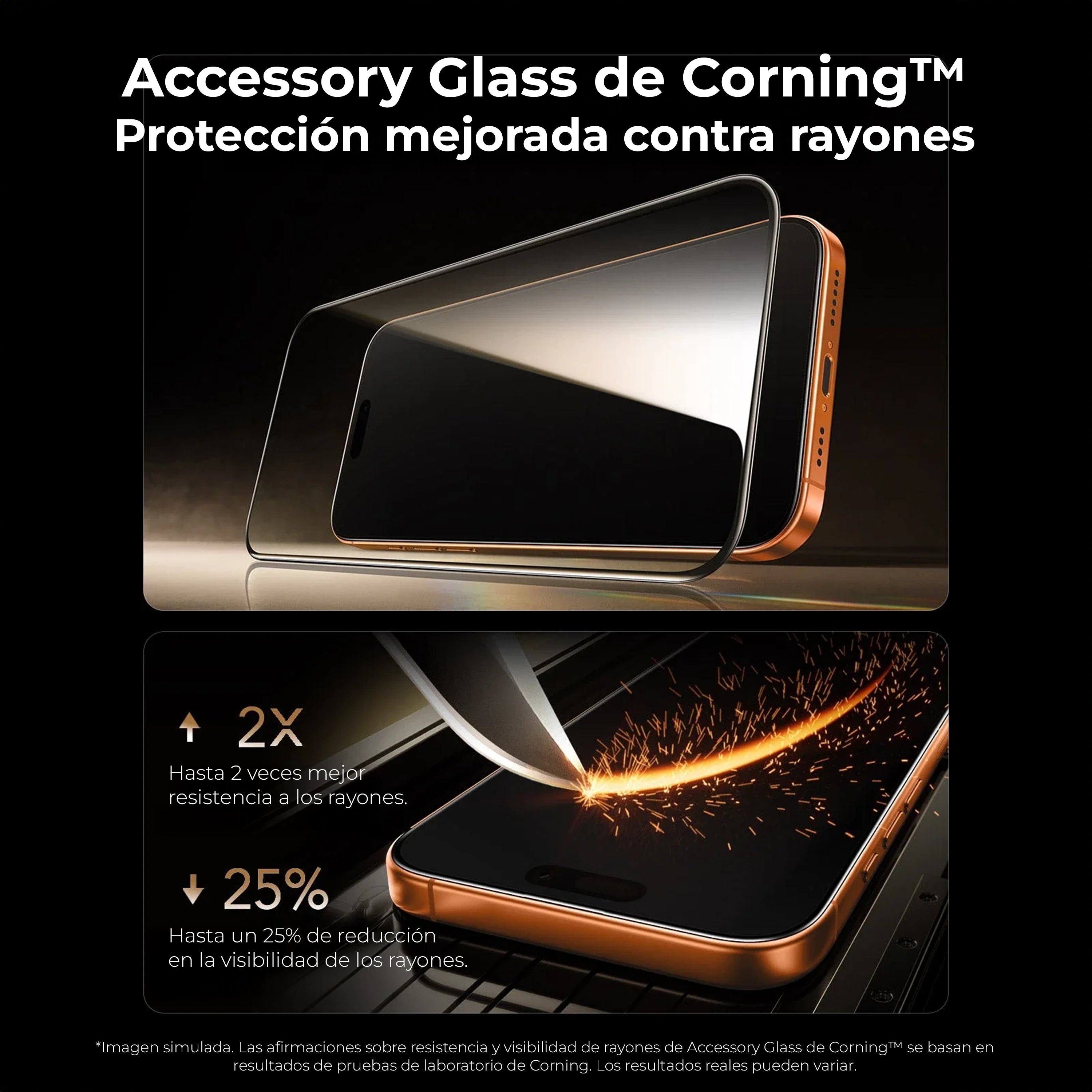 Protector de Pantalla Vidrio HD Premiun ESR iPhone 17 Pro Max