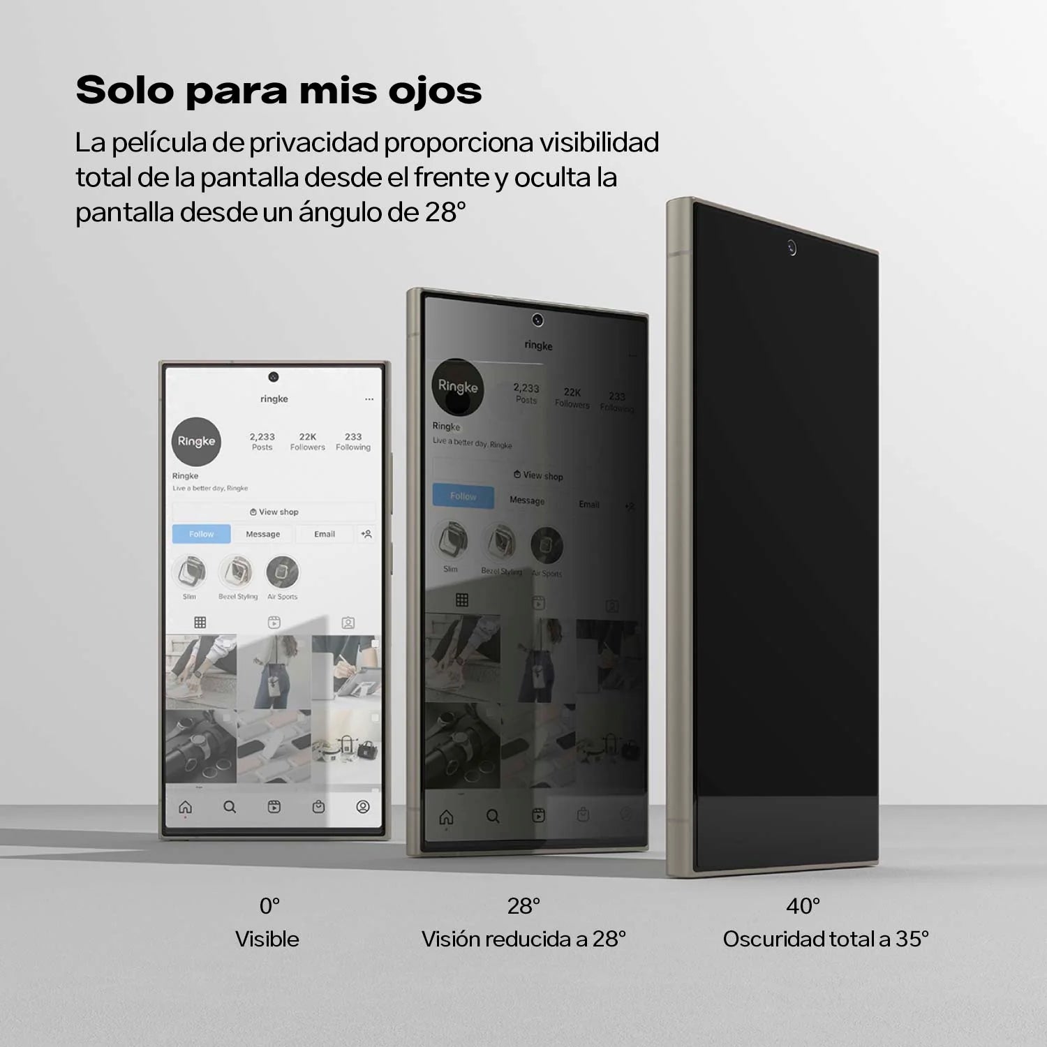 Protector de Pantalla Vidrio Ringke Anti-espía Galaxy S24 Ultra