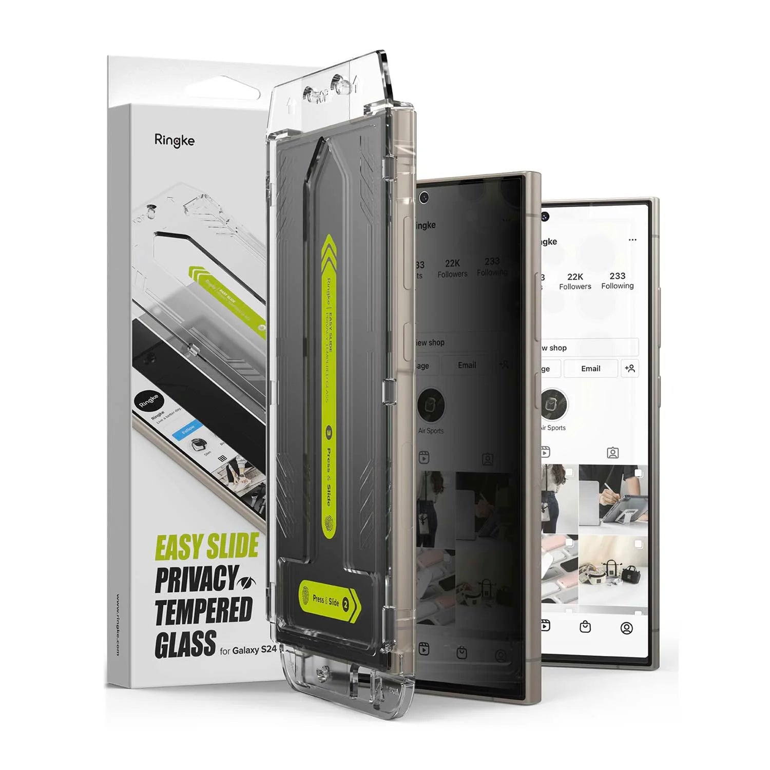 Protector de Pantalla Vidrio Ringke Anti-espía Galaxy S24 Ultra
