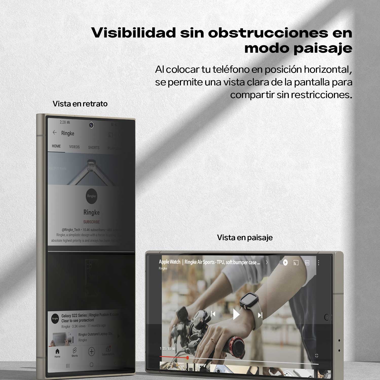 Protector de Pantalla Vidrio Ringke Anti-espía Galaxy S24 Ultra