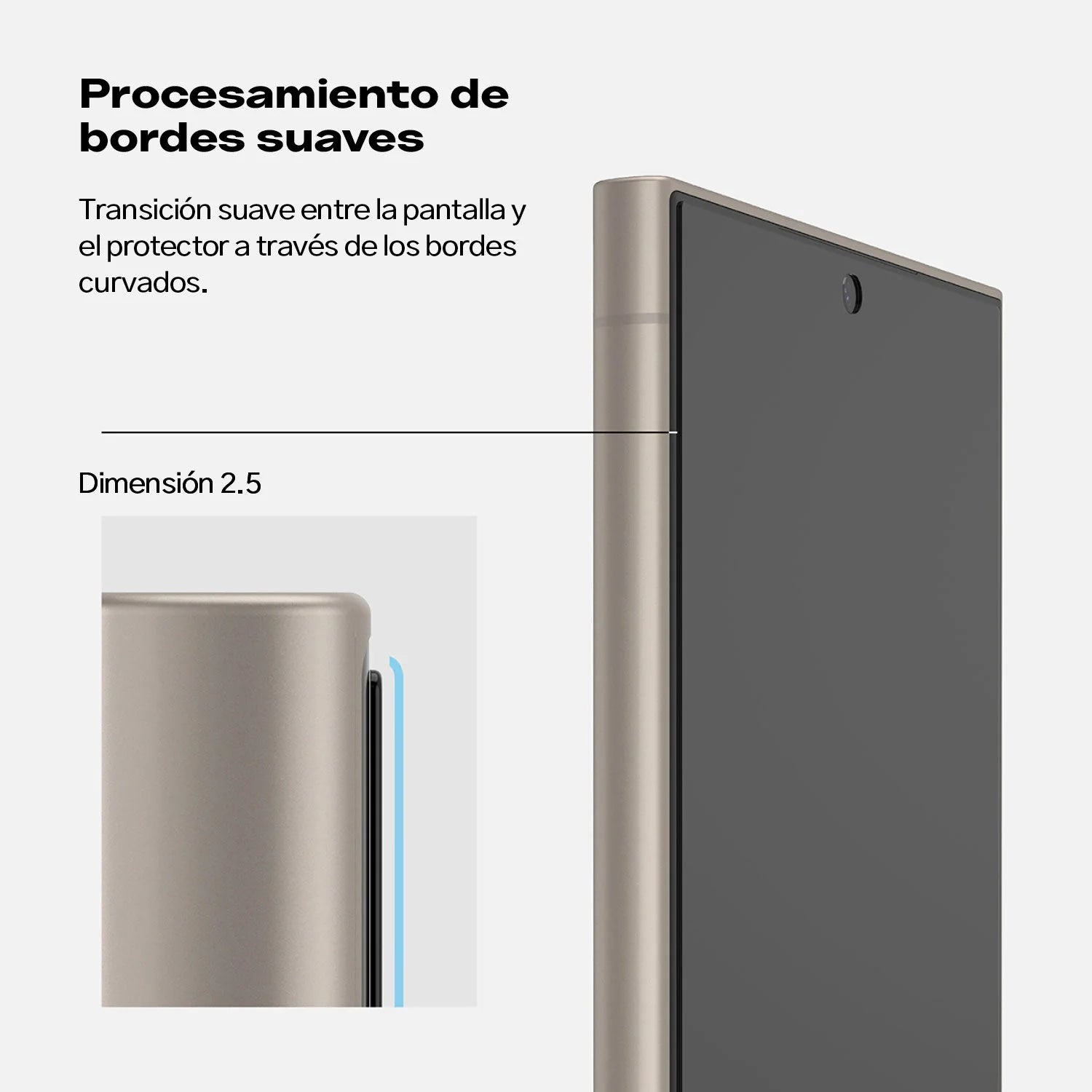 Protector de Pantalla Vidrio Ringke Anti-espía Galaxy S24 Ultra