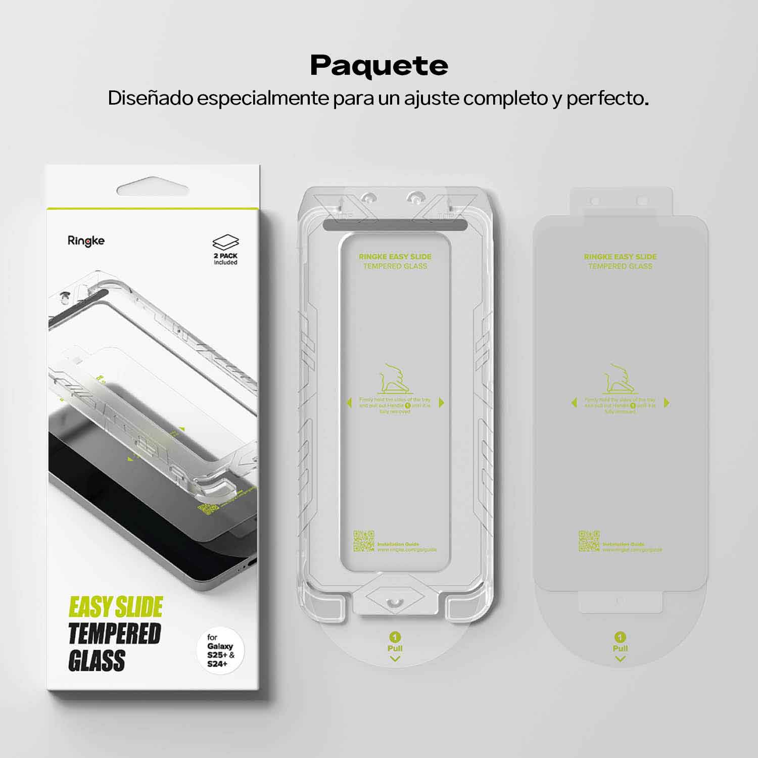 Protector de Pantalla Vidrio Ringke Galaxy S25 Plus / S24 Plus (Instalador) 1 und