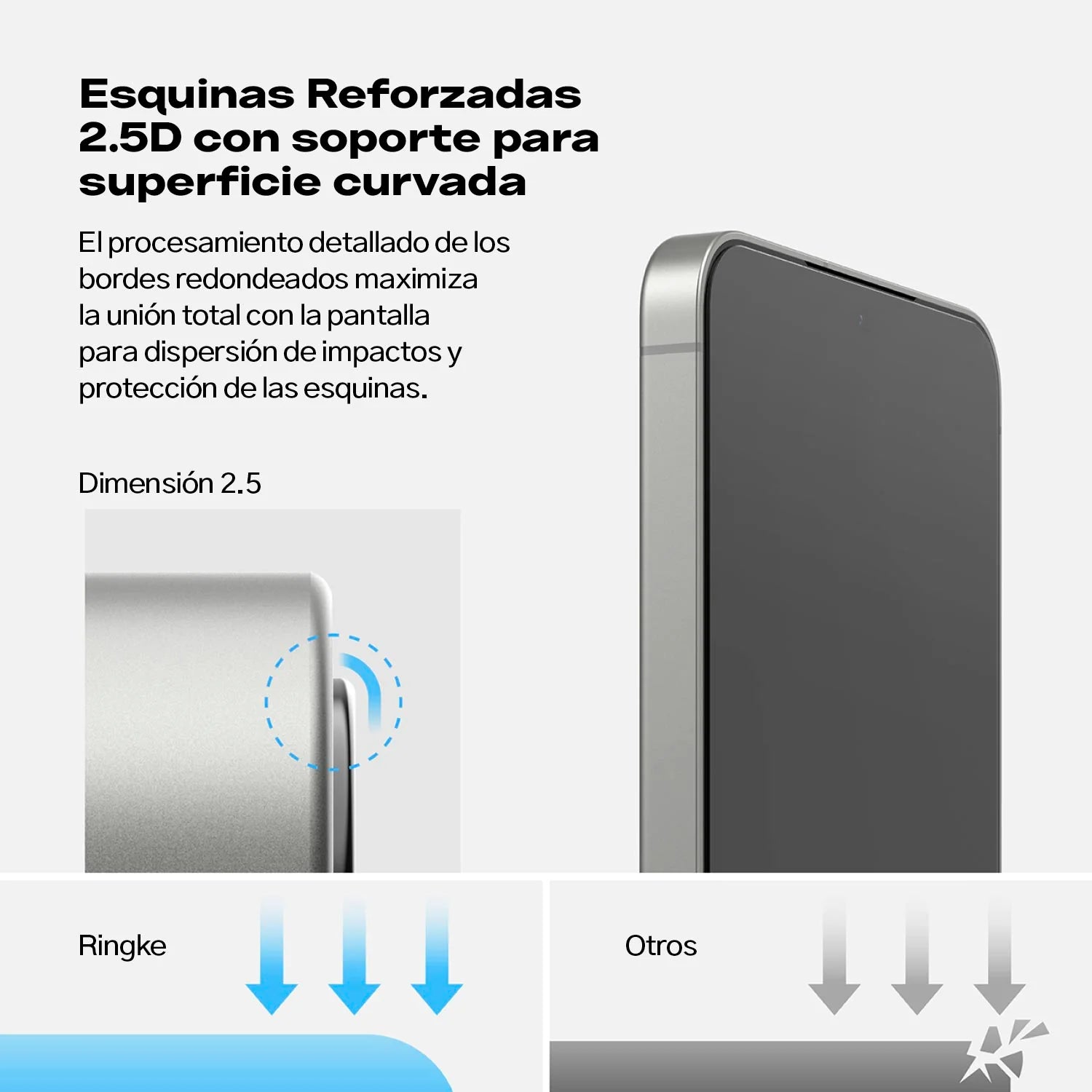 Protector de Pantalla Vidrio Ringke Galaxy S25 / S24 (Instalador) 1pc