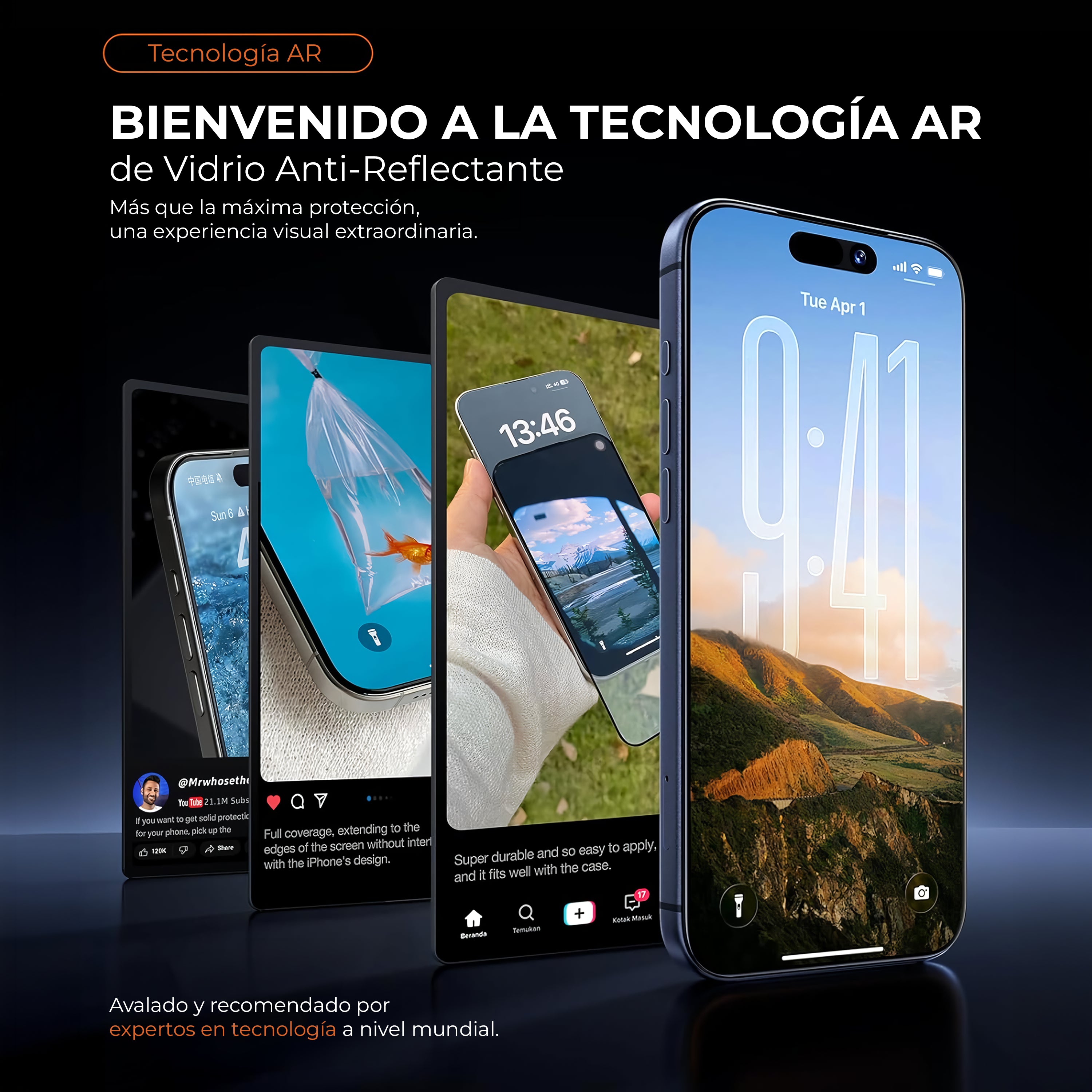 Protector de Pantalla AR-Anti reflectante iPhone 17 Pro