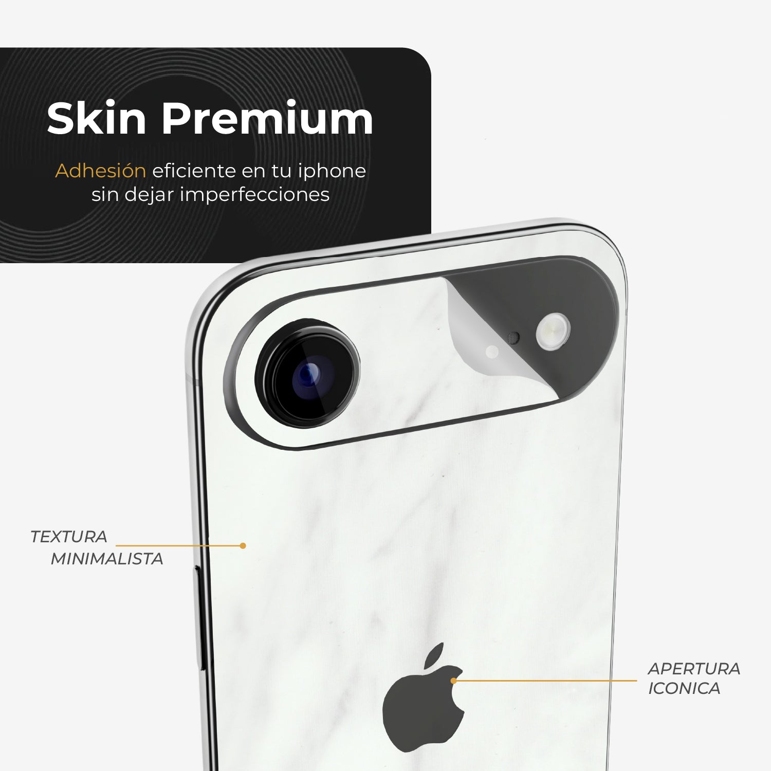 iPhone Air Skin Premium - Ultra Blanco
