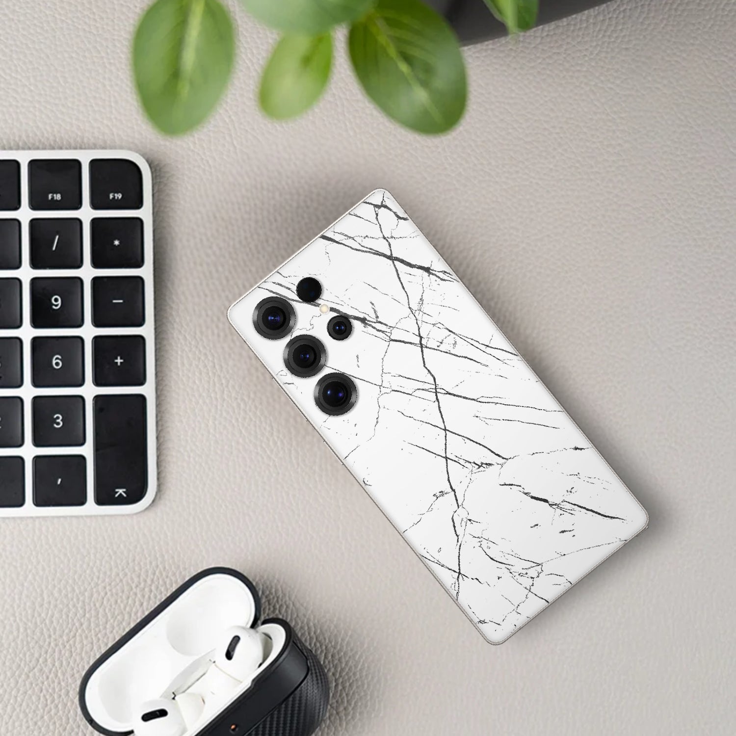 Skin Premium Mármol Nero - Galaxy S25 Ultra