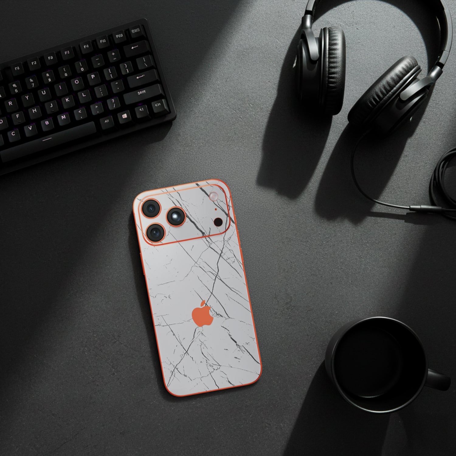 iPhone 17 Pro Max Skin Premium - Mármol Nero