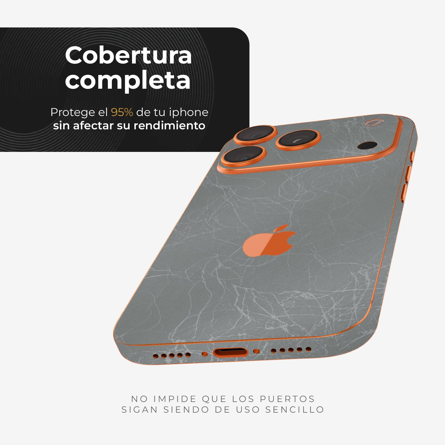 iPhone 17 Pro Skin Premium - Venom Platinium 3D