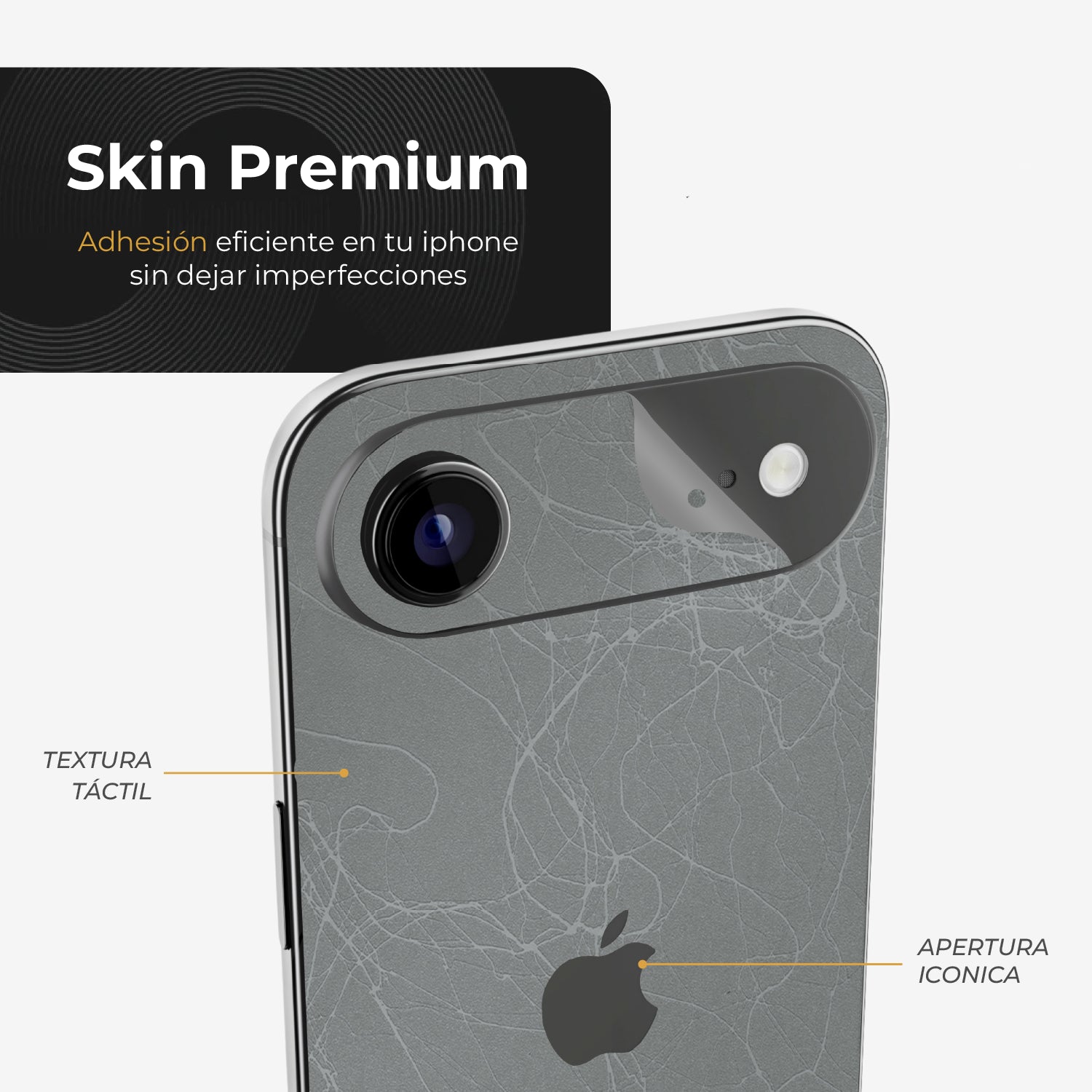 iPhone Air Skin Premium - Venom Plata 3D
