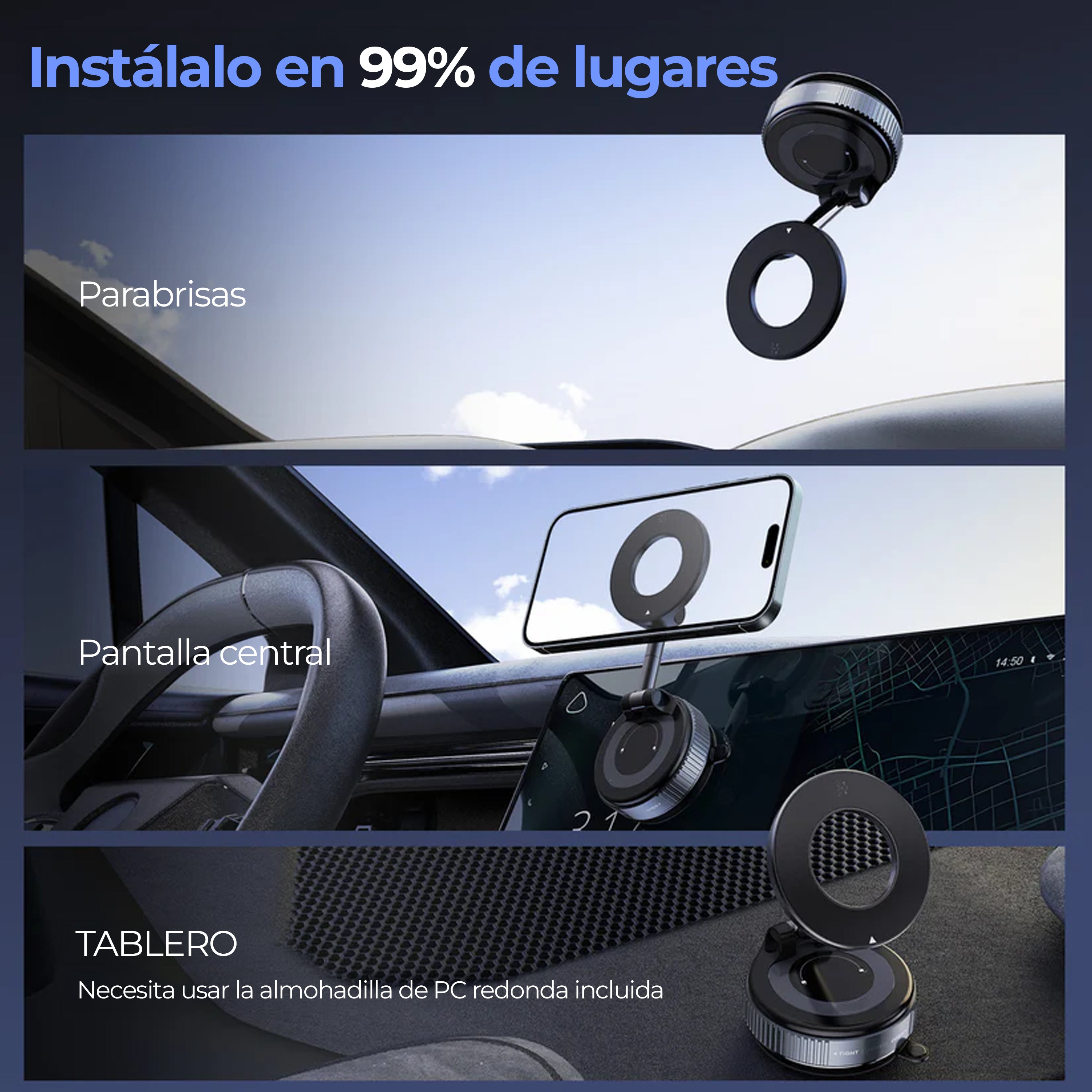 Soporte Magnético - Super Gama Pro | Parante MagSafe 360°