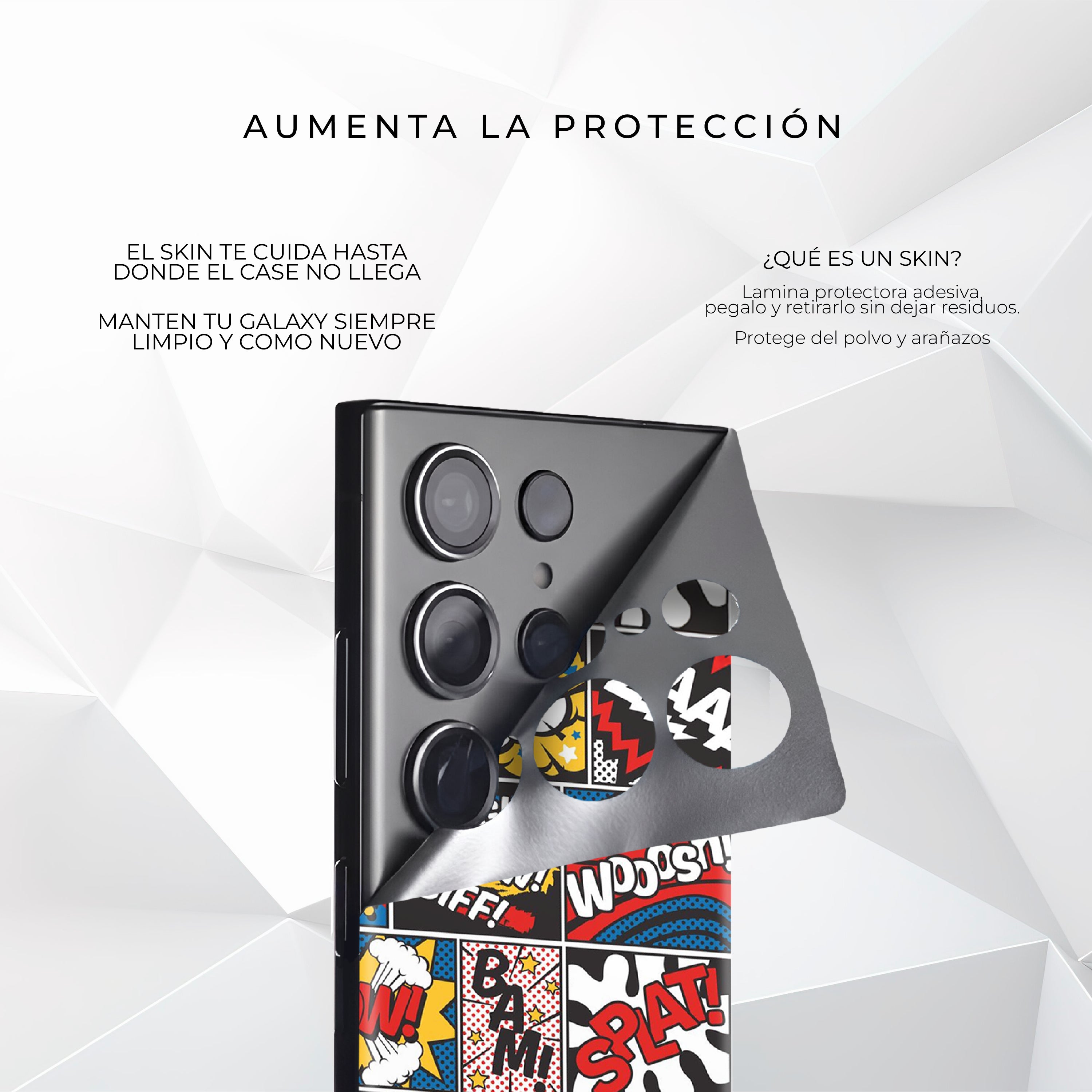 Tripack Galaxy S25 Plus | Skin Premium + Case Color Pro 3 + Vidrio HD