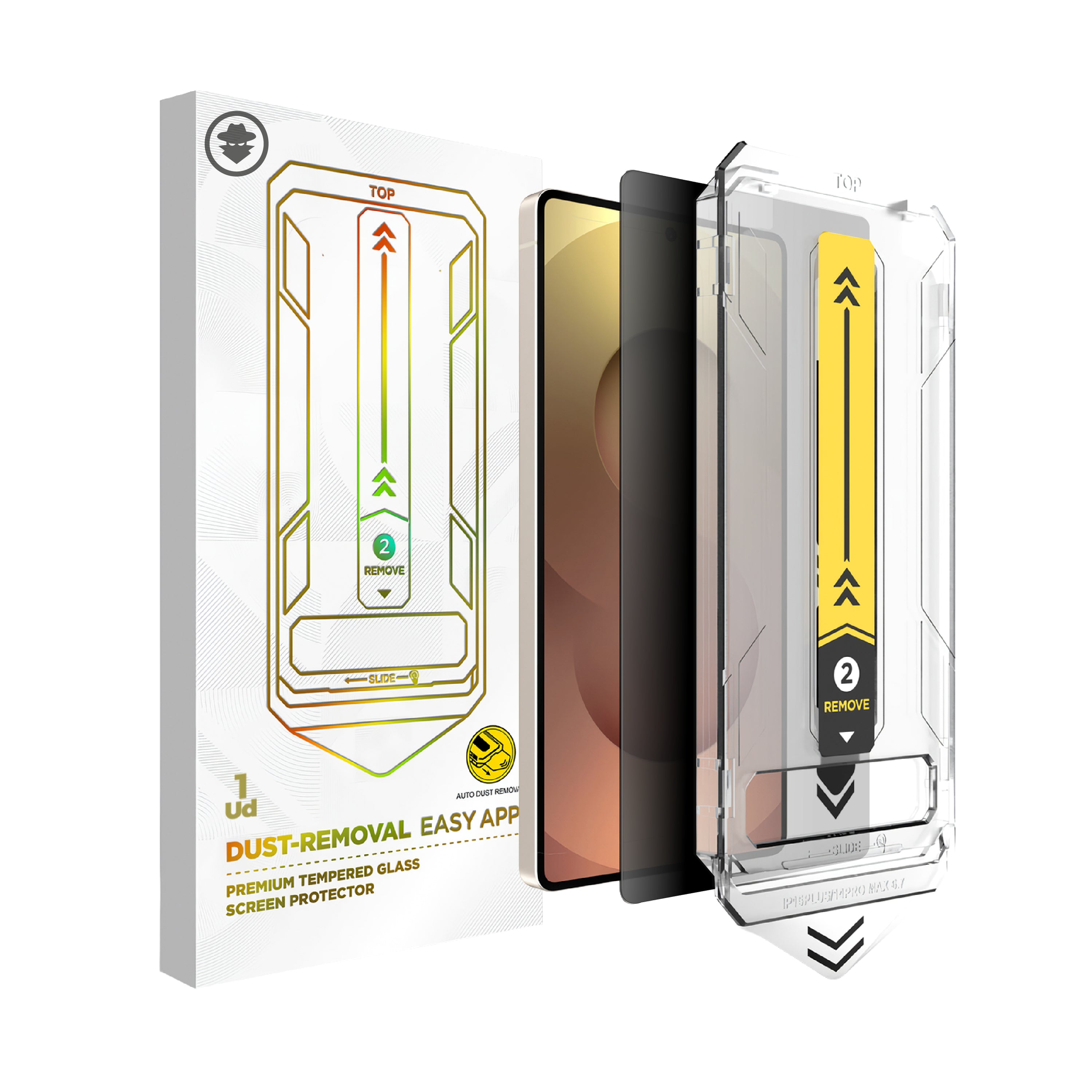 CASE CAMSHIELD PRO + VIDRIO TEMPLADO HD PRIVACY - GALAXY S25 ULTRA