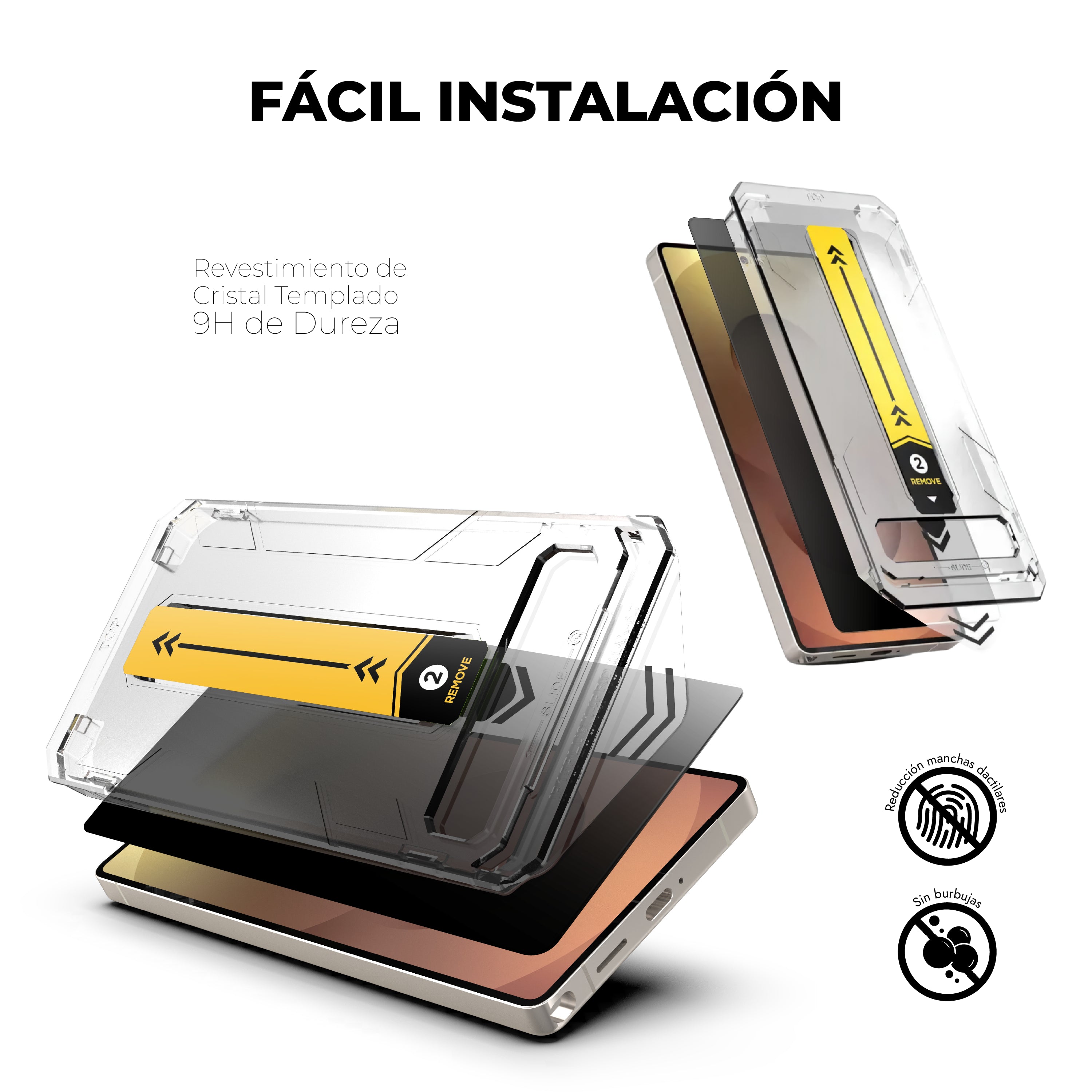 CASE CAMSHIELD PRO + VIDRIO TEMPLADO HD PRIVACY - GALAXY S25 ULTRA