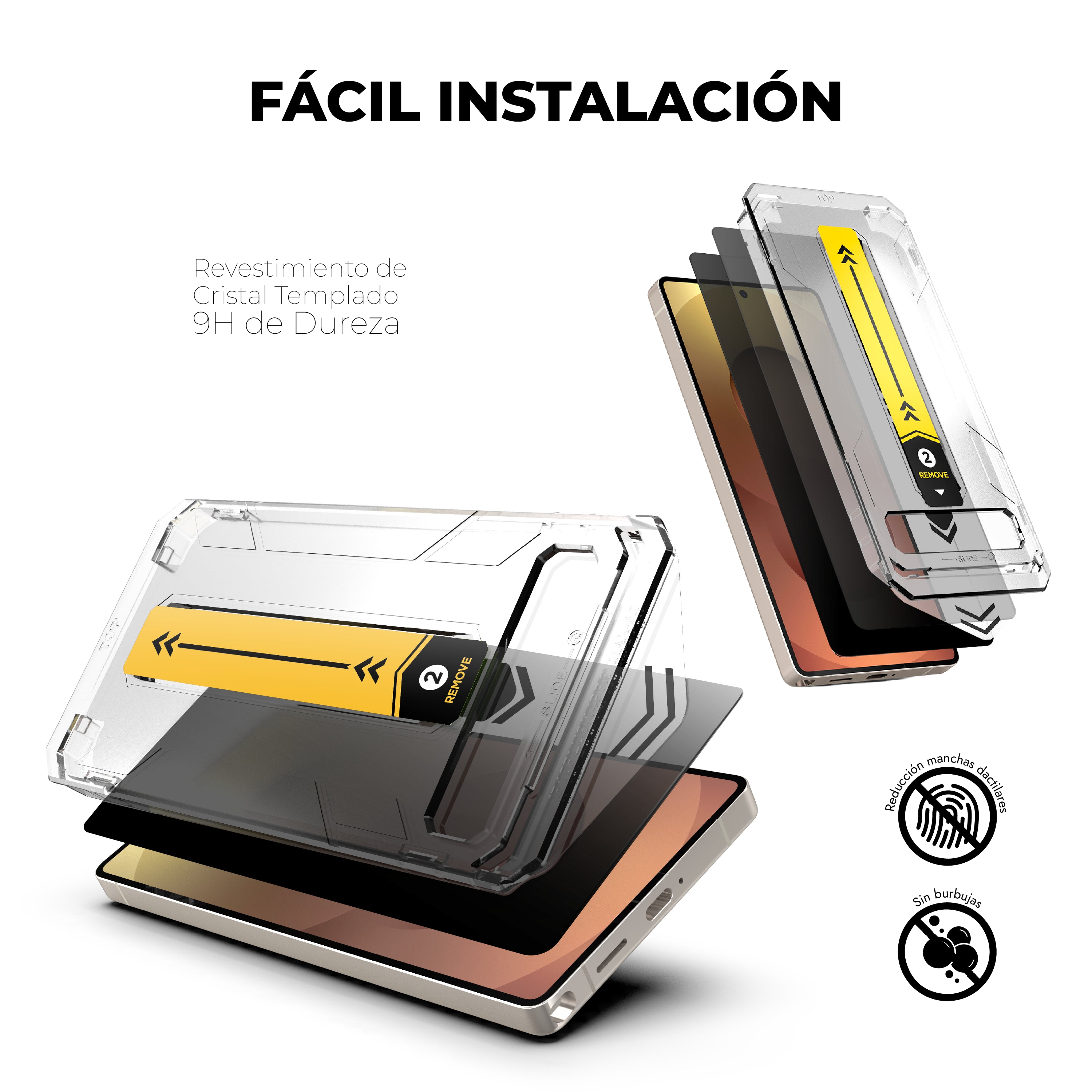 Protector de Pantalla Vidrio Templado 9H Privacy - Galaxy S25 Ultra (2 UND)