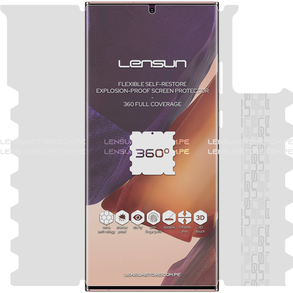Lámina 360 Lensun Protector - Samsumg Galaxy Note 20 Ultra