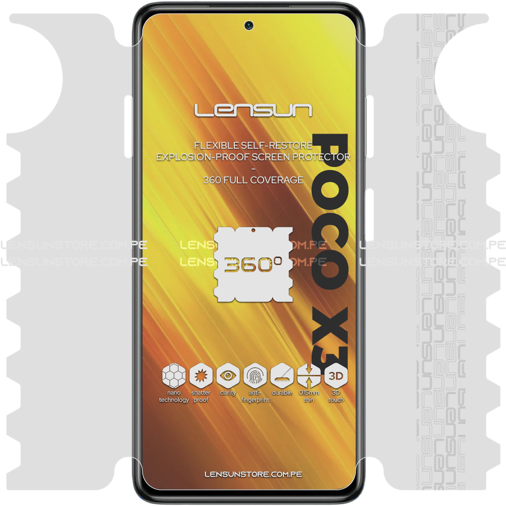 Lámina 360 Lensun - Poco X3