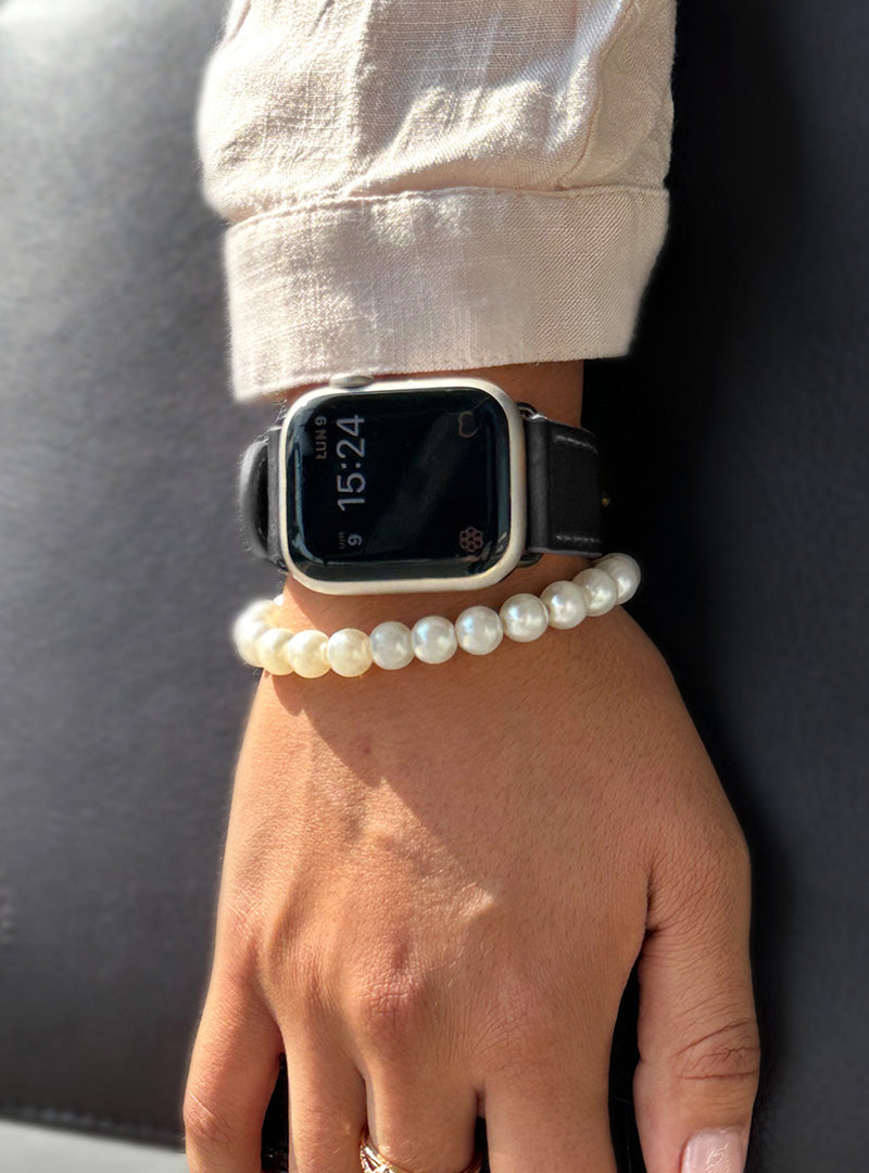 Correa De Cuero Genuino para Apple Watch - Crazy Oscuro