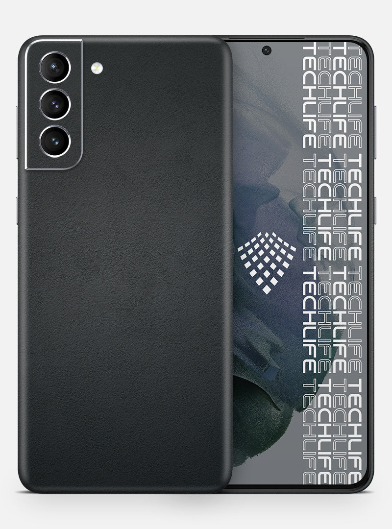 Skin Leather Classic Black para Galaxy S21 Plus