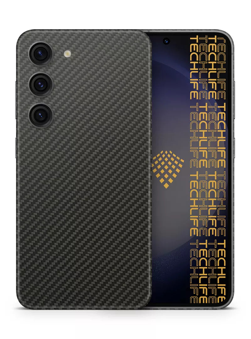 Skin Black 3D Carbon para Galaxy S23 Plus