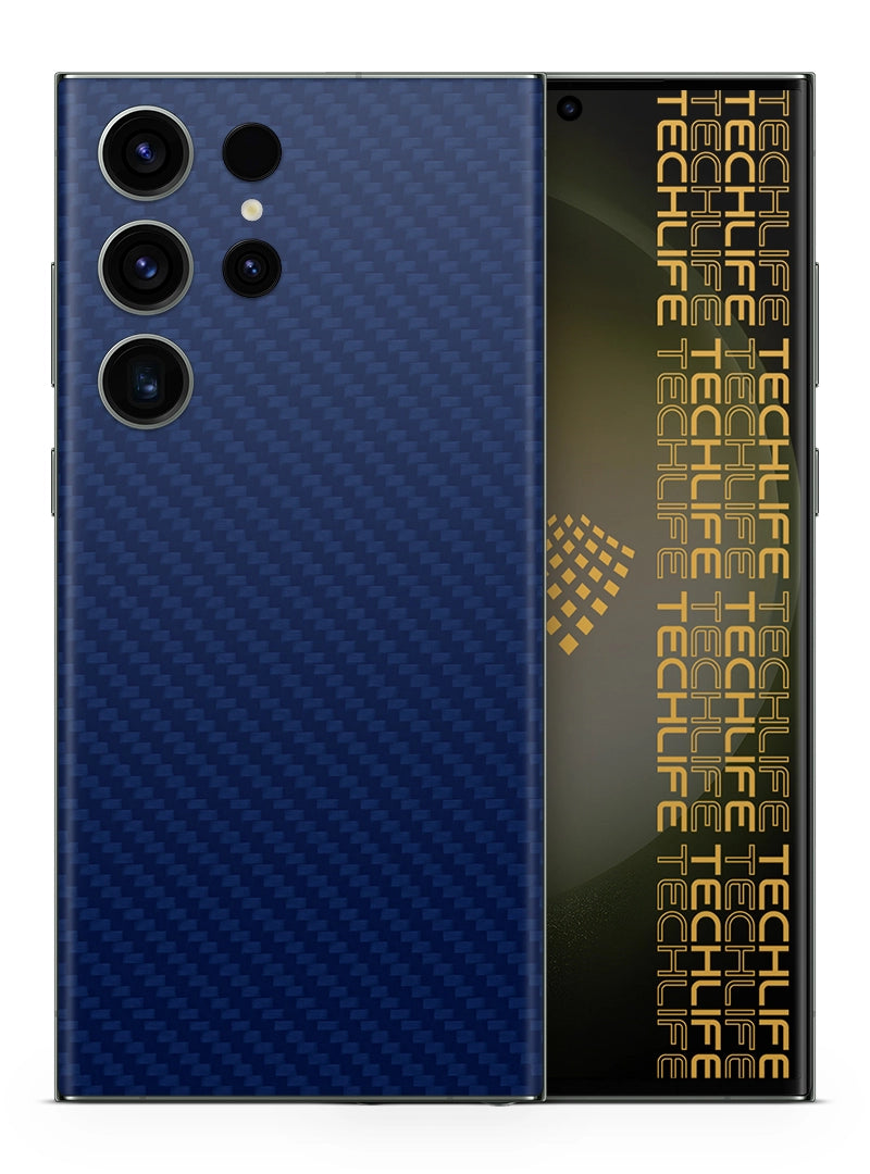Skin Premium Fibra De Carbono Azul Samsung Galaxy S23 Ultra