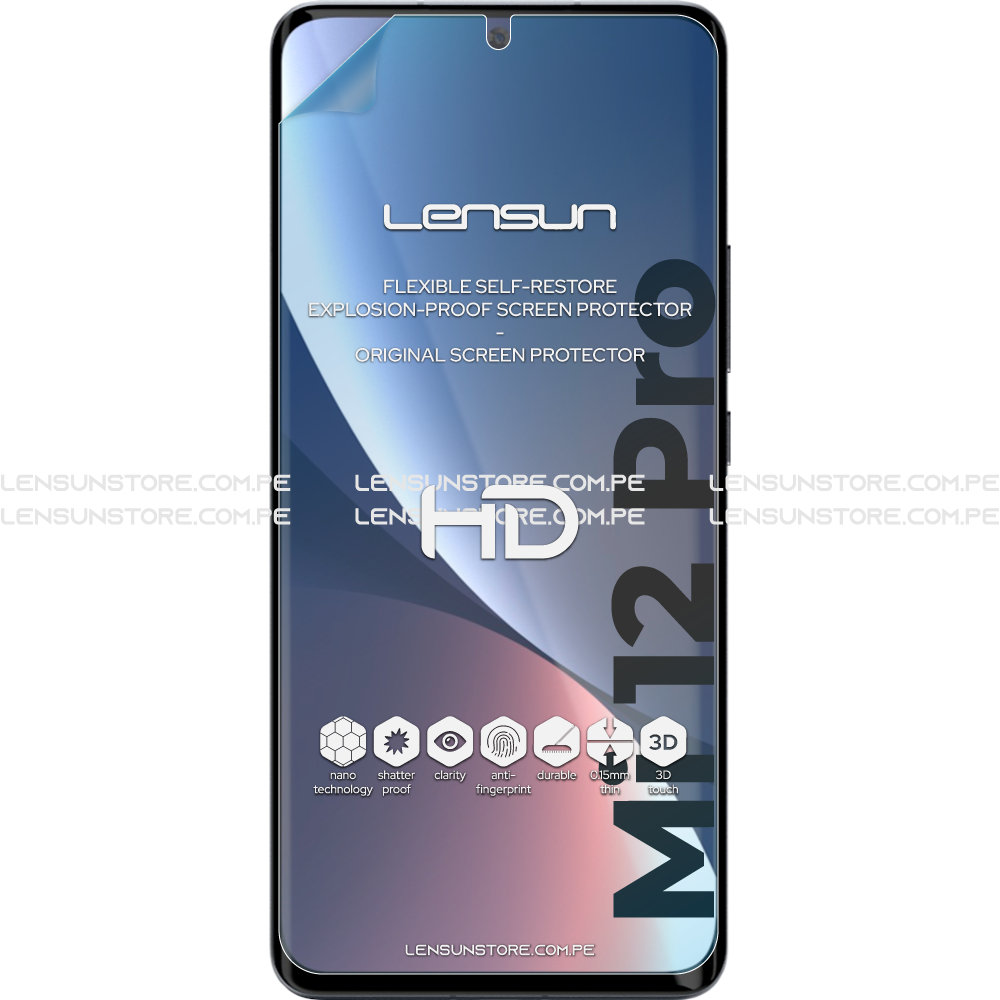 Lensun Protector de Pantalla HD Shield Xiaomi Mi 12 Pro