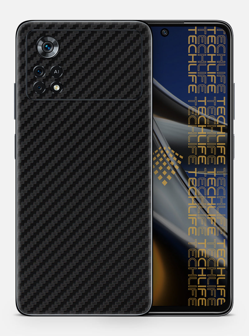 Skin Black 3D Carbon para Poco X4 Pro