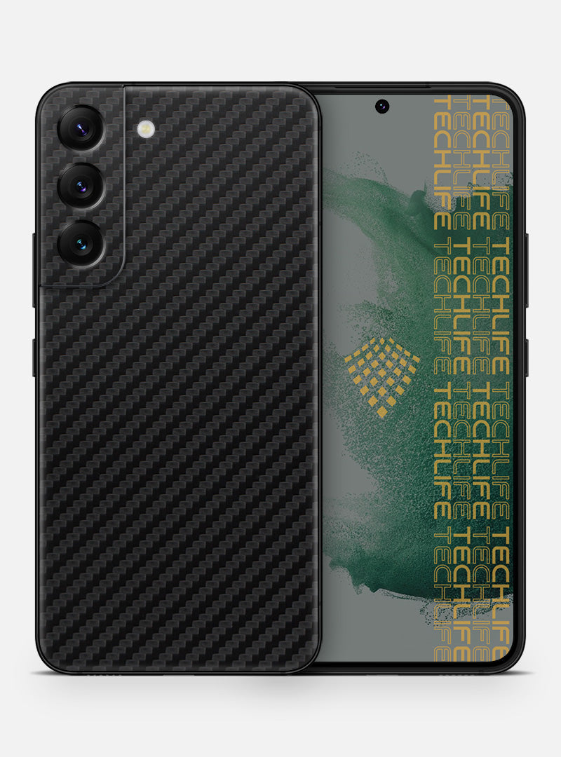 Skin Premium Black 3D Carbon para Samsung Galaxy S22