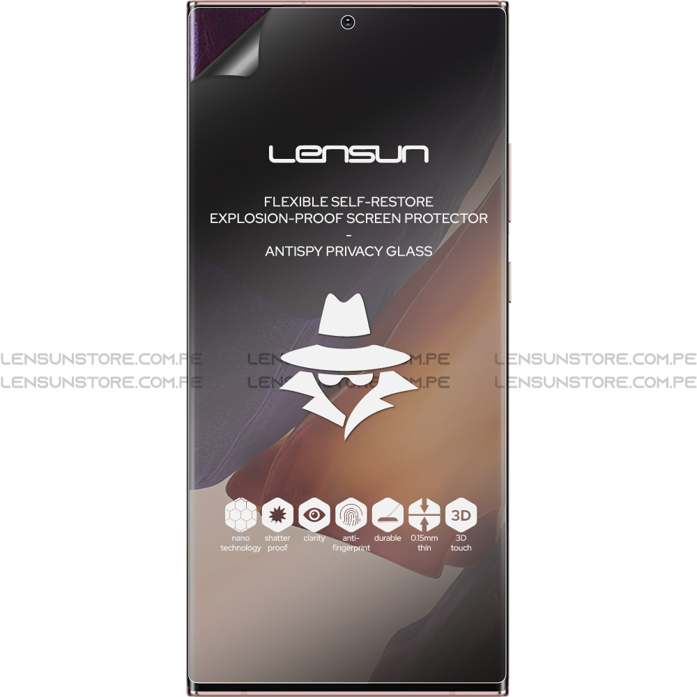 Lensun Protector de Pantalla Matte Anti Spy Shield Samsung Galaxy Note 20 Ultra