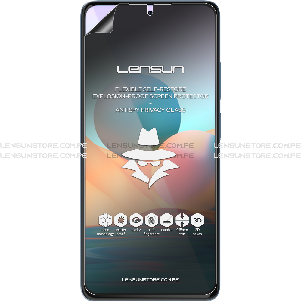 Protector de Pantalla Lensun Privacidad Mate Xiaomi Redmi Note 10 Pro