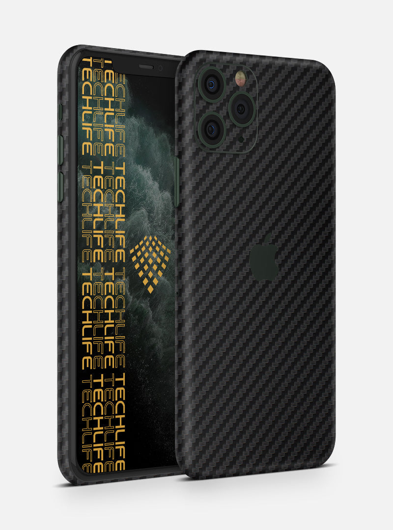 Skin Black 3D Carbon para iPhone 11 Pro