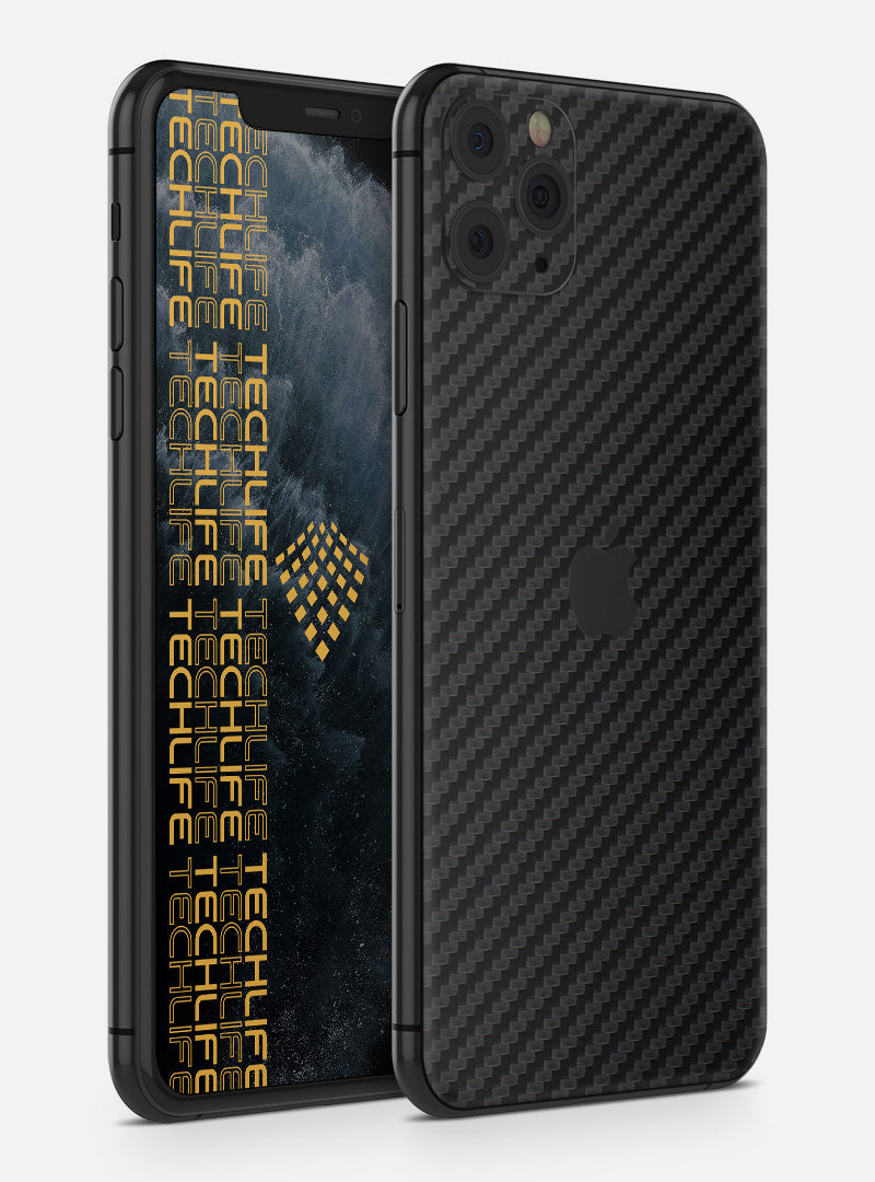 Skin Black 3D Carbon para iPhone 11 Pro max