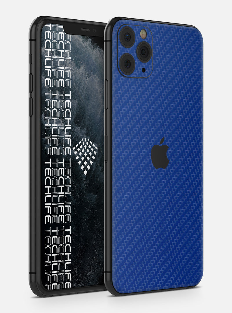 Skin Premium Carbono Azul iPhone 11 Pro Max