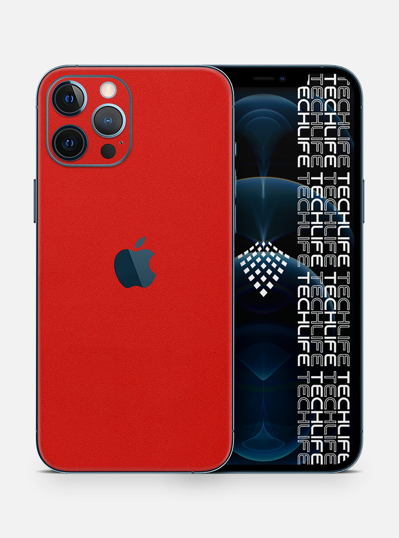 Skin Premium Alcantara Rojo iPhone 12 Pro Max