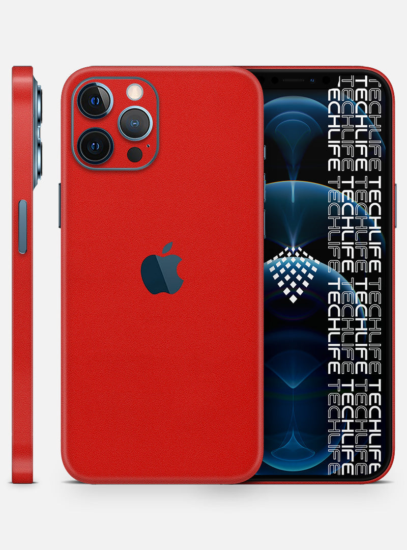 Skin Premium Alcantara Rojo iPhone 12 Pro Max