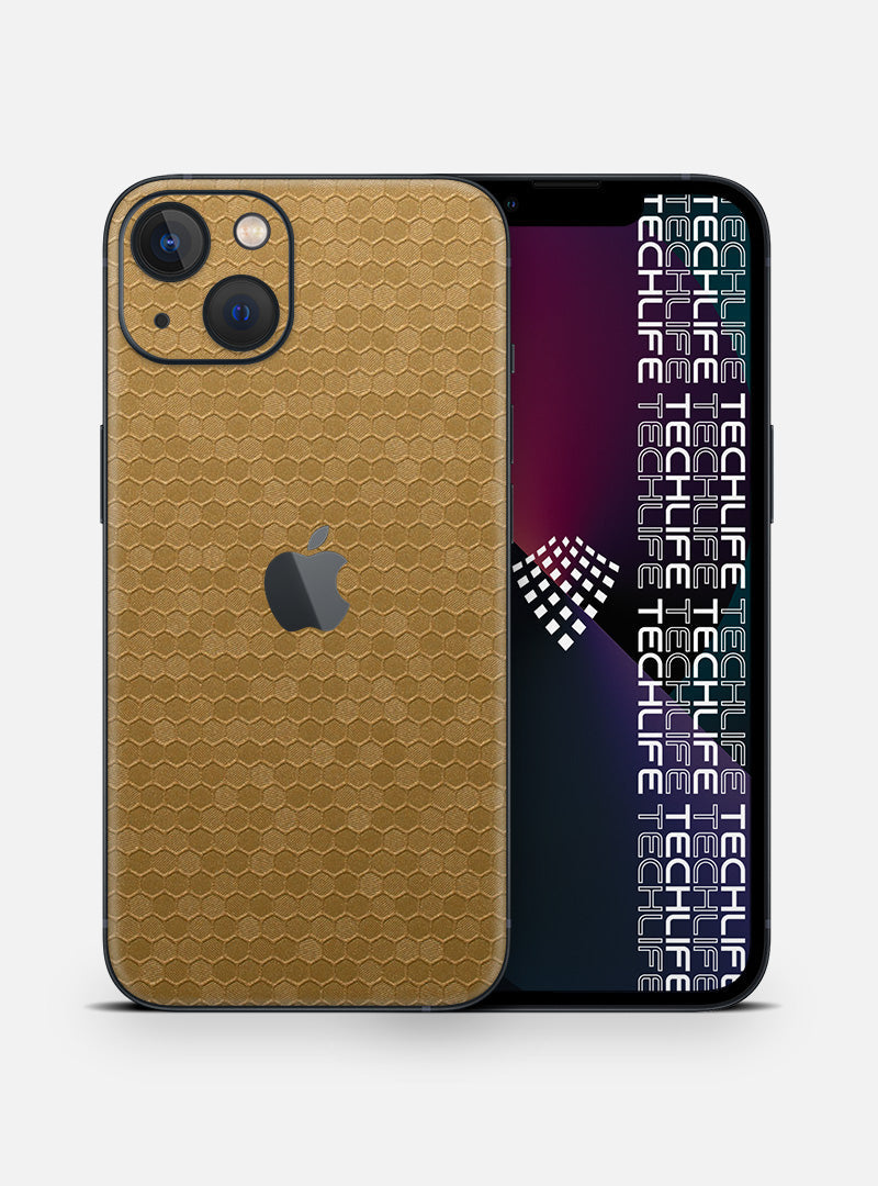 Skin Honeycomb Gold para iPhone 13 Mini