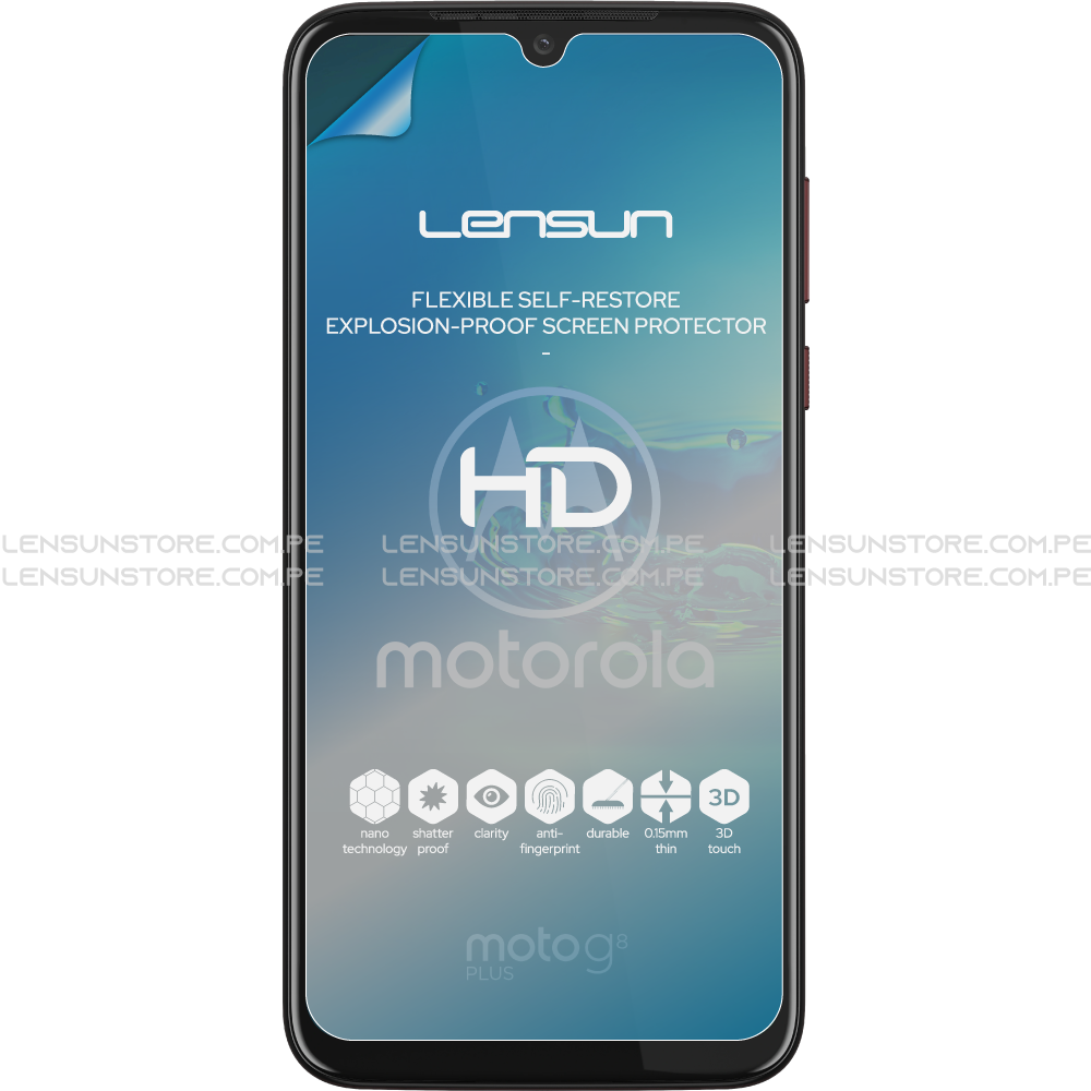 Protector de Pantalla Lensun HD Motorola G8 Plus