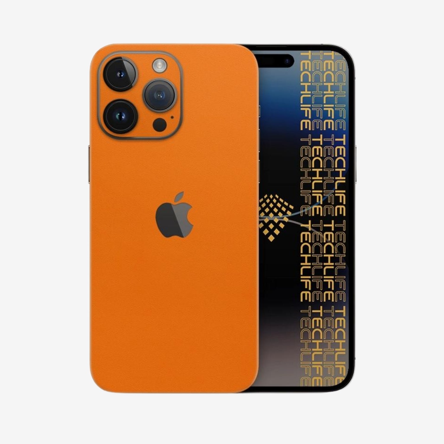 Skin Premium Alcantara anaranjado iPhone 14 Pro
