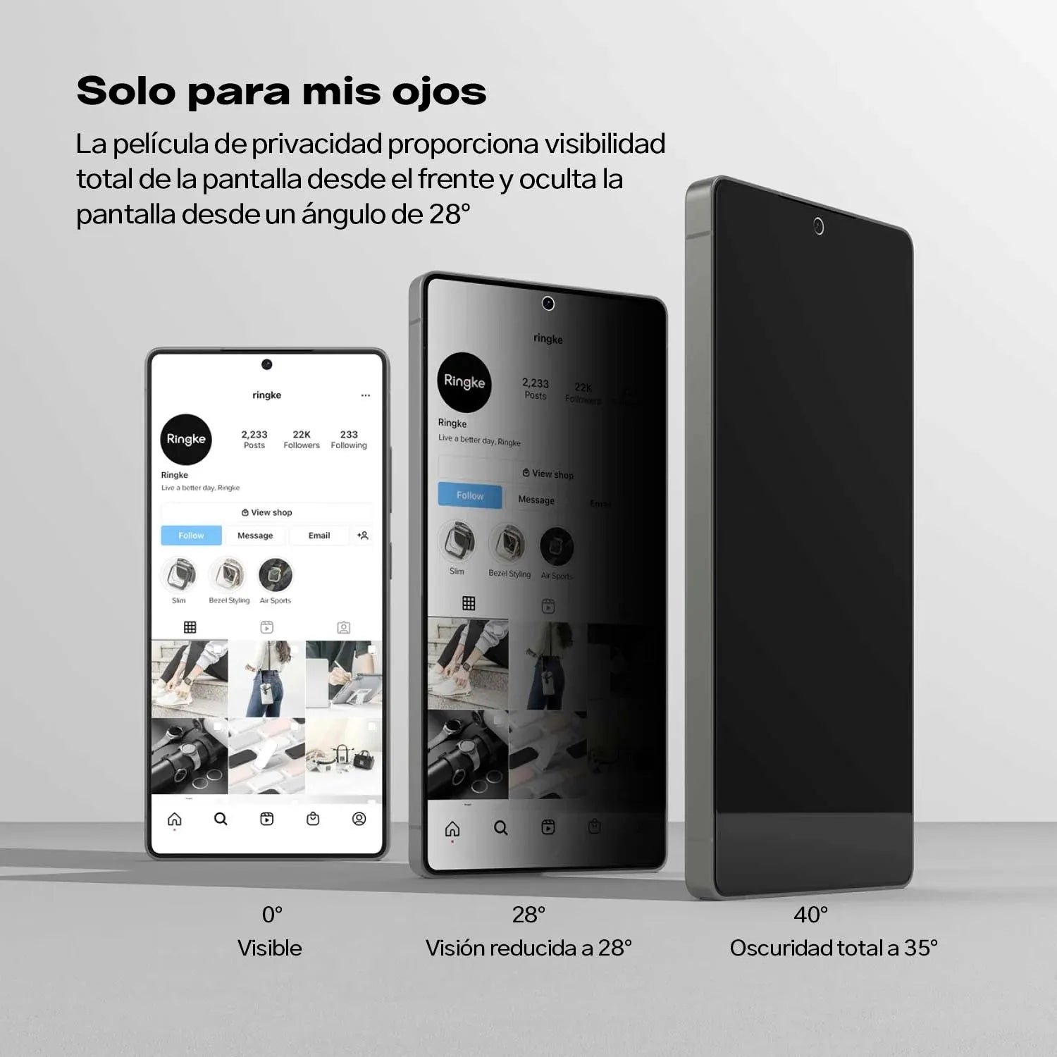 Protector de Pantalla Vidrio Ringke Anti-espía Galaxy S24 Ultra ( 2 UND )