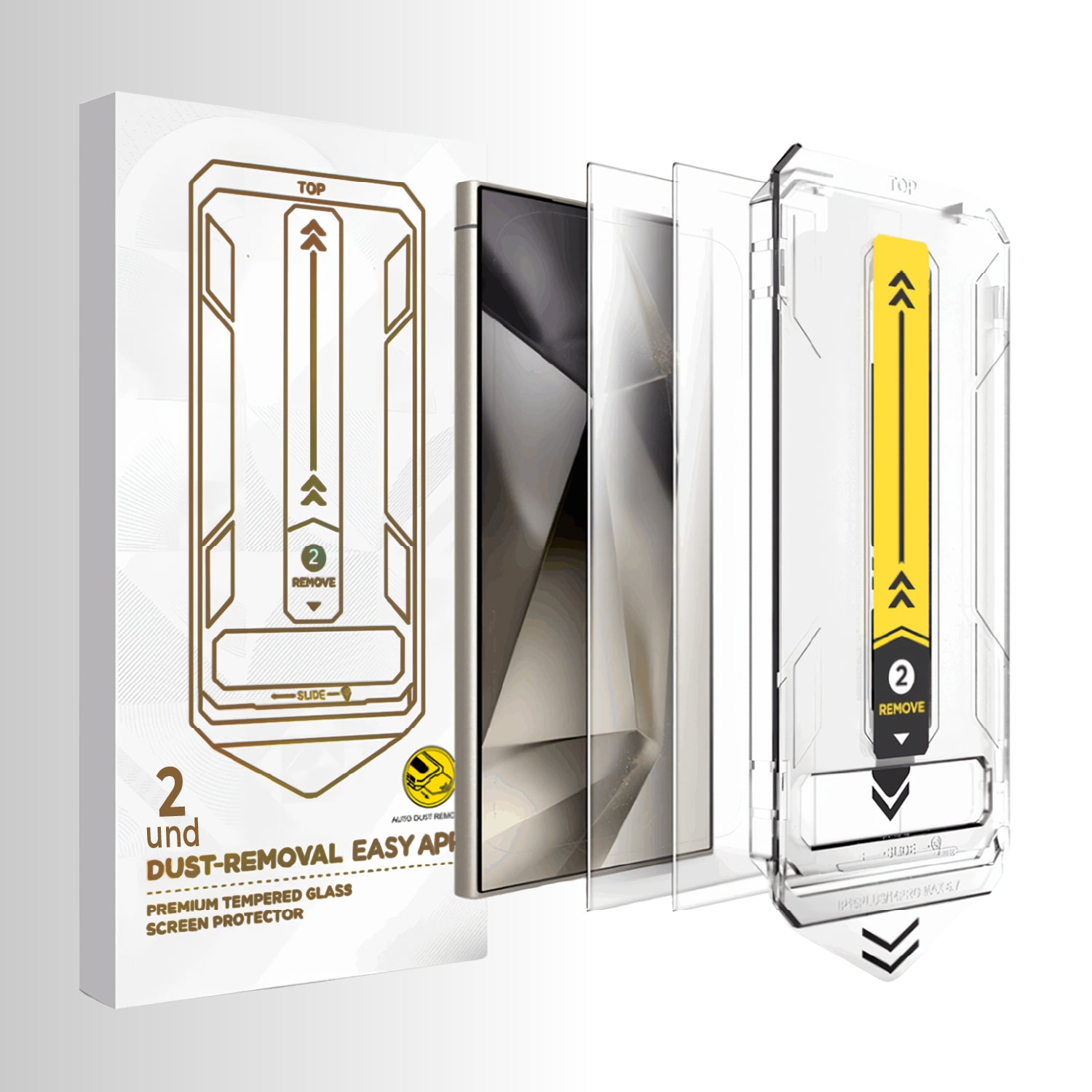 Protector de Pantalla + Vidrio Templado 9H - Galaxy S24 Ultra ( 2 UND )