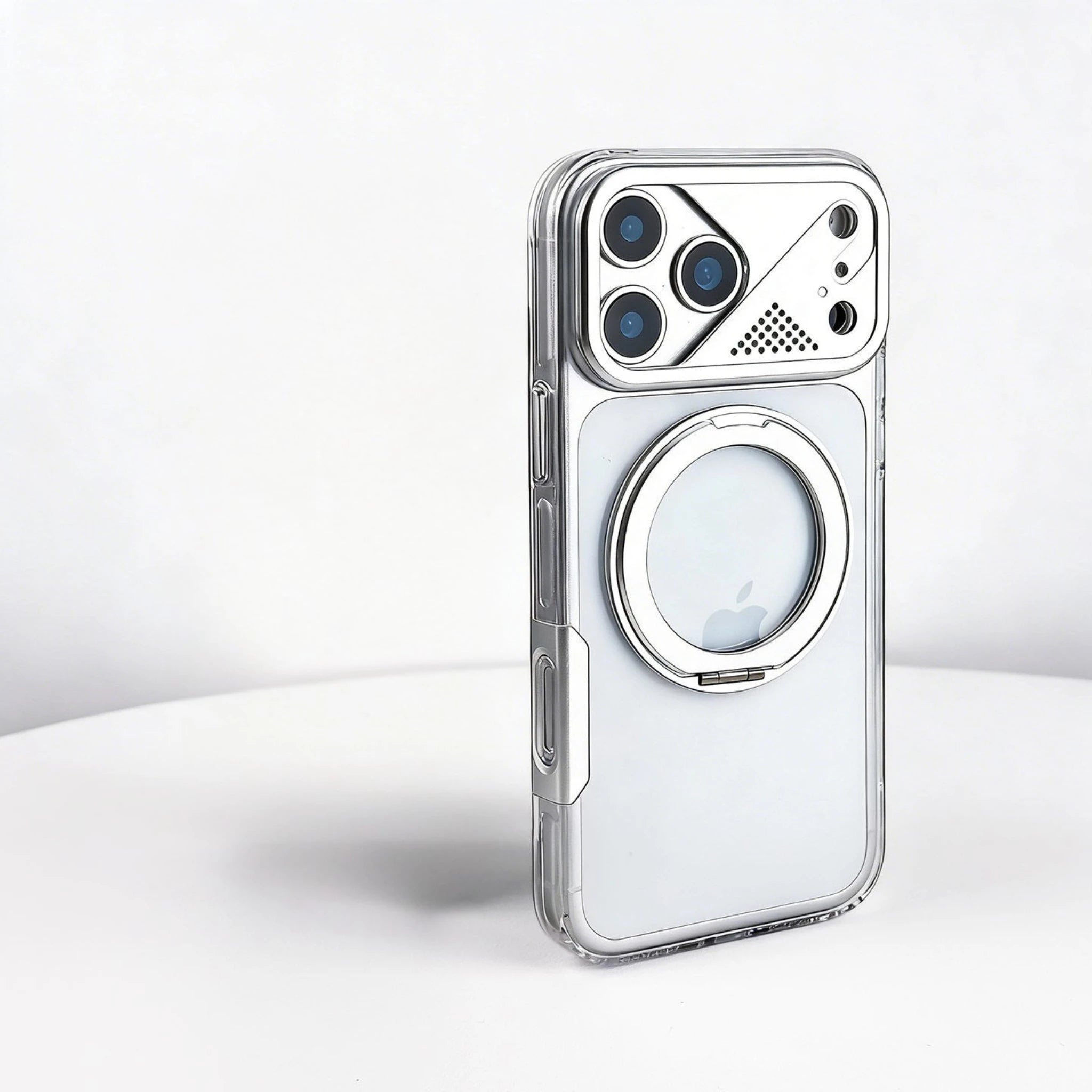Case Trasnparente Zero Yellow Stand  iPhone 17 Pro Max (Magsafe)