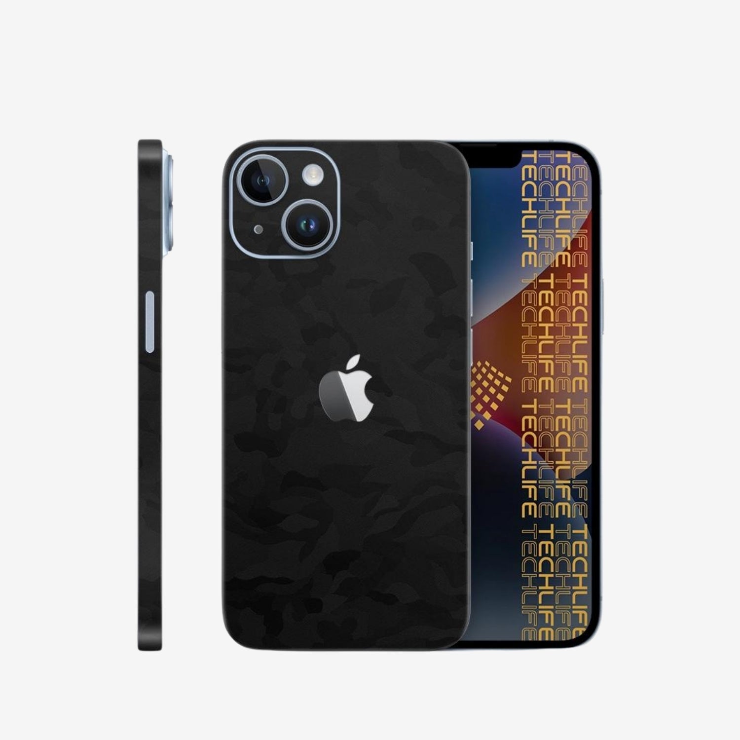 Skin Premium Camuflaje Espectro Negro iPhone 14