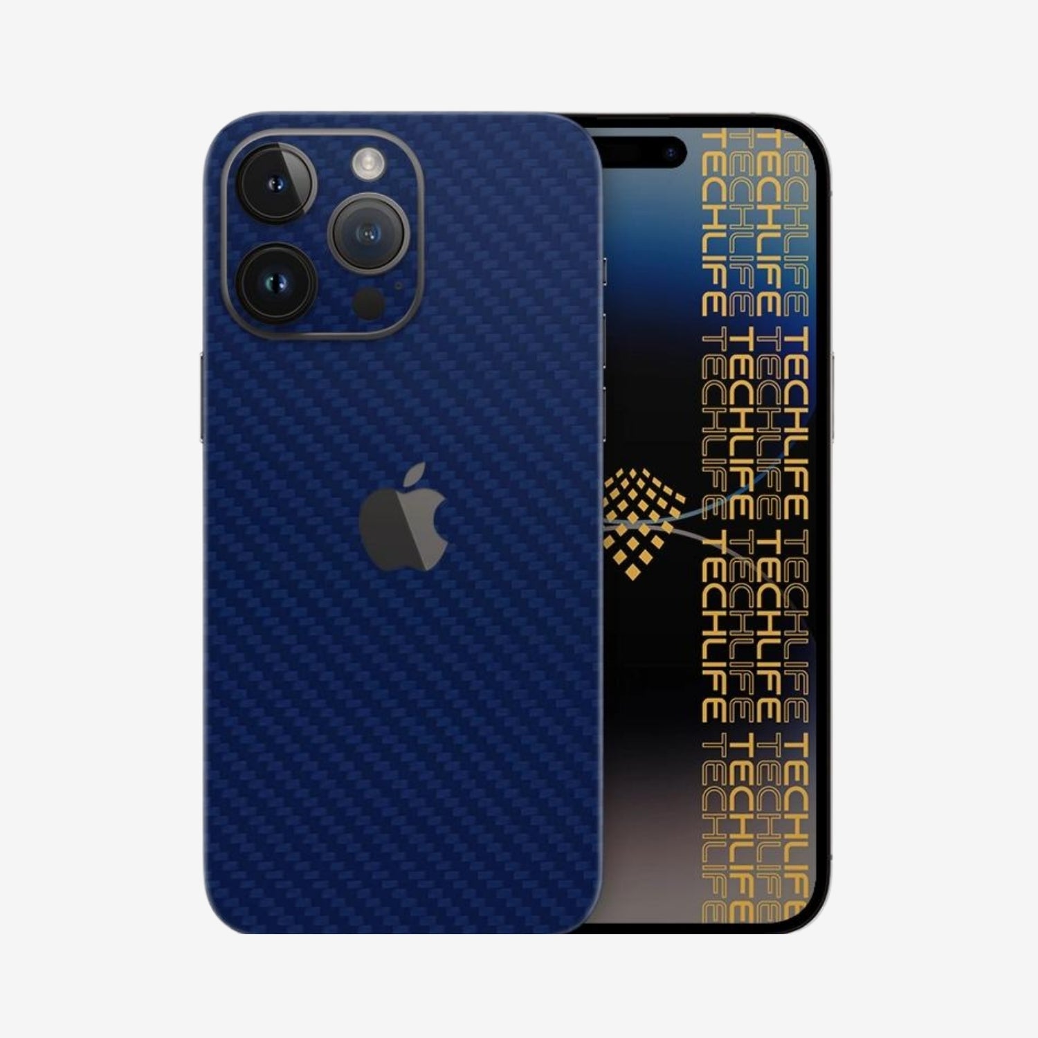 Skin Premium Carbono Azul iPhone 15 Pro Max